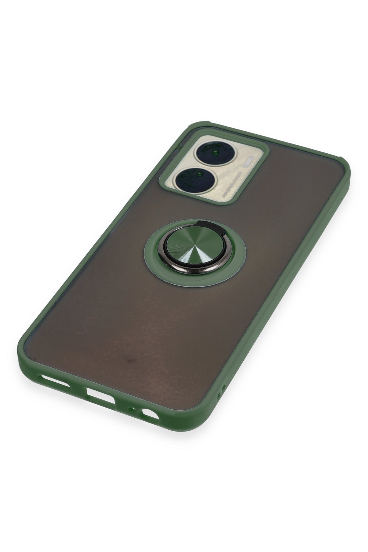 Newface Vivo Y16 Kılıf Mega Standlı Silikon - Mavi