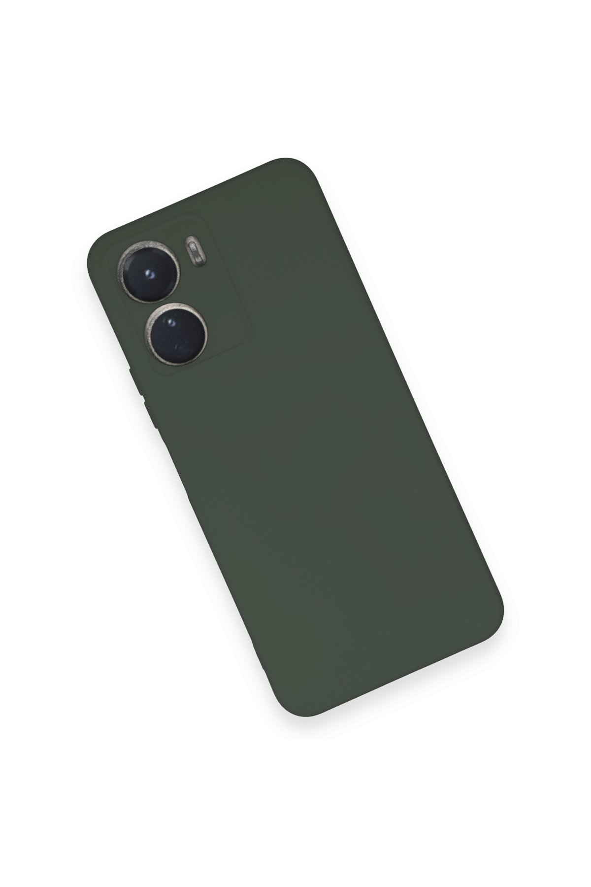 Newface Vivo Y16 Kılıf Montreal Yüzüklü Silikon Kapak - Lacivert