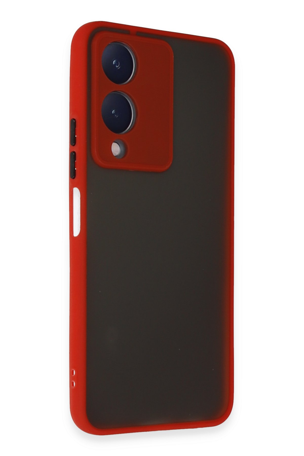 Newface Vivo Y17S Kılıf Nano içi Kadife Silikon - Siyah