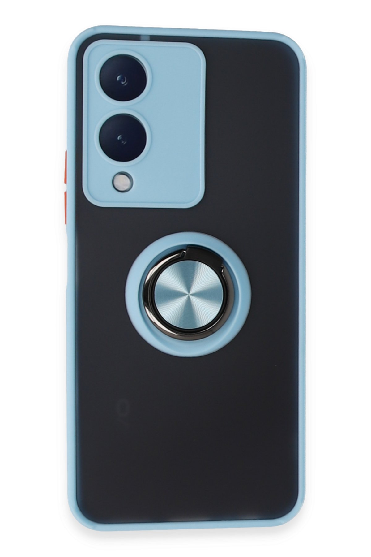 Newface Vivo Y17S Kılıf Pars Lens Yüzüklü Silikon - Yeşil