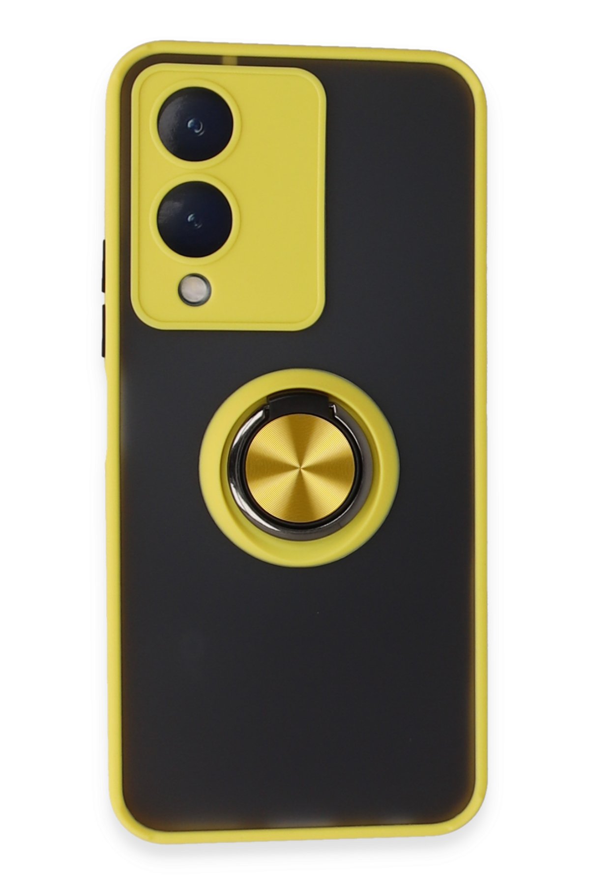 Newface Vivo Y17S Kılıf Nano içi Kadife Silikon - Gri