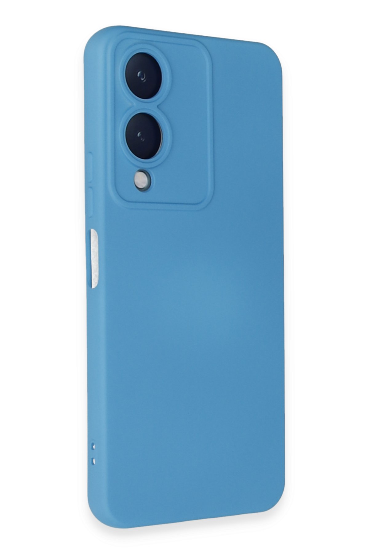 Newface Vivo Y17S Kılıf Razer Lensli Silikon - Gümüş