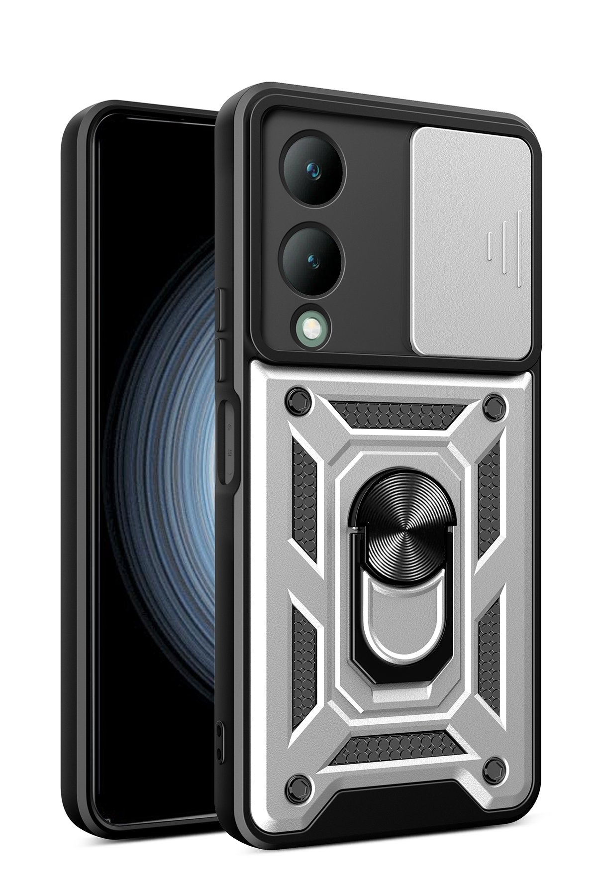 Newface Vivo Y17S Kılıf Montreal Silikon Kapak - Siyah