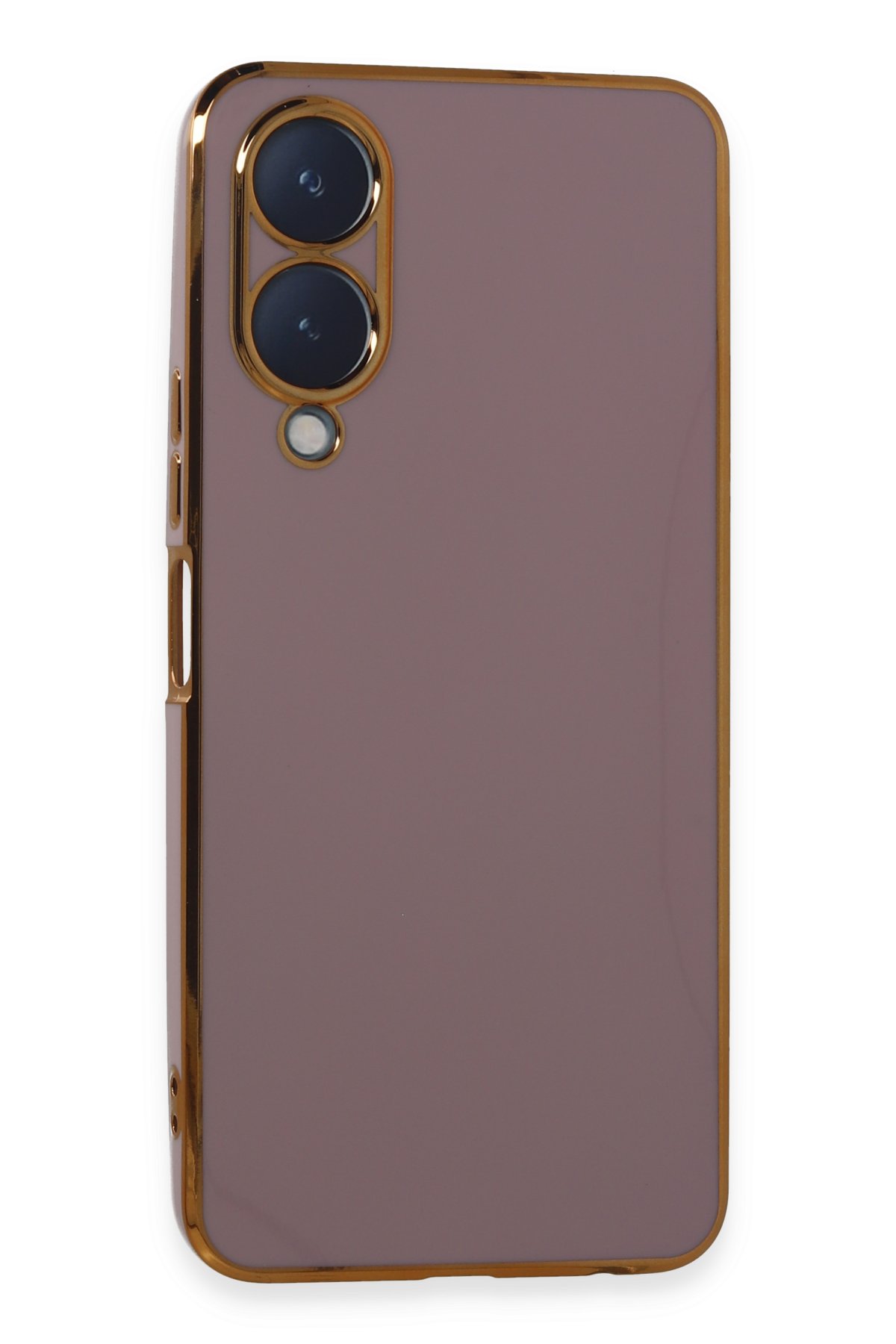 Newface Vivo Y17S Kılıf Montreal Yüzüklü Silikon Kapak - Sarı