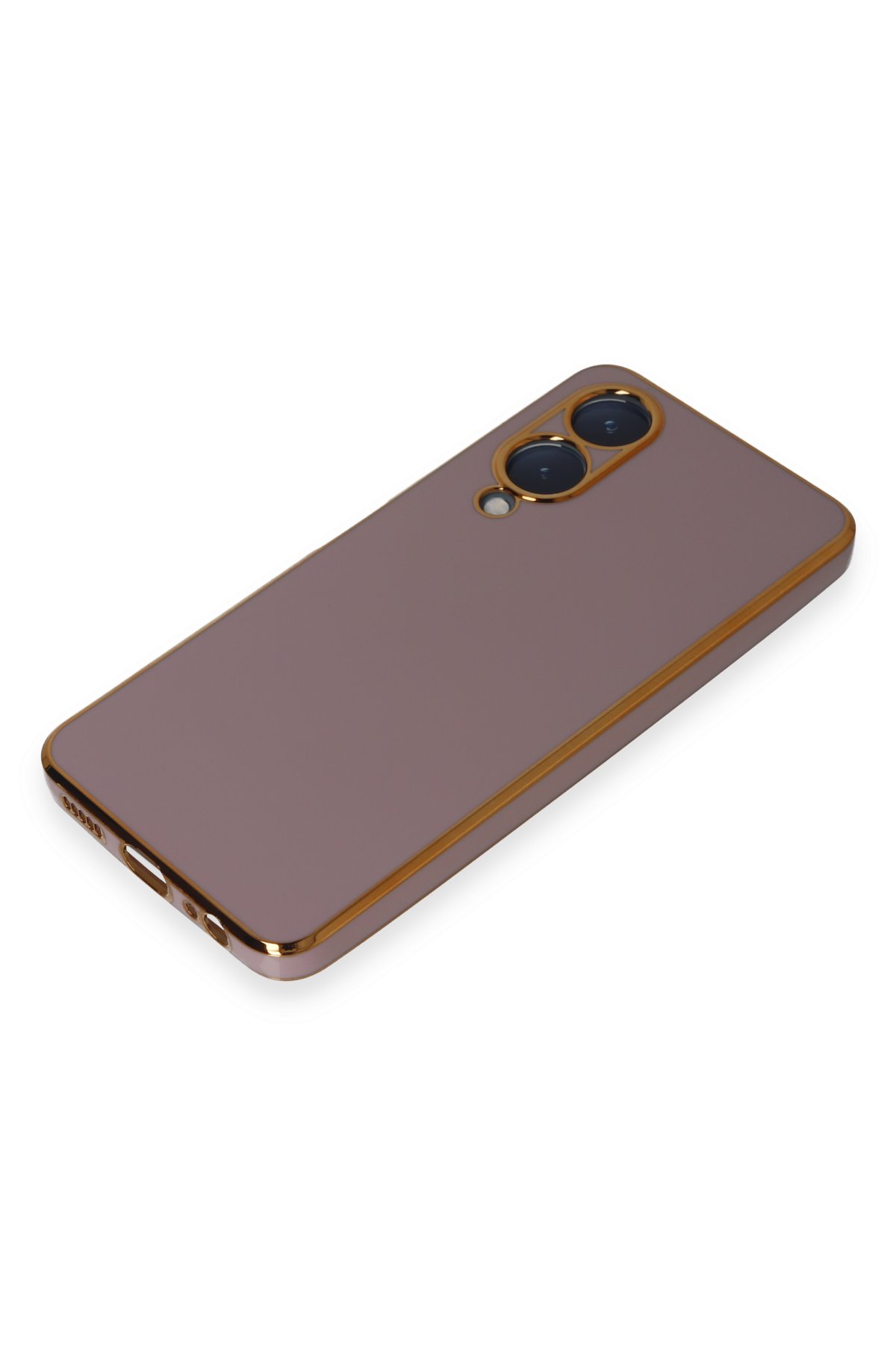 Newface Vivo Y17S Kılıf Montreal Yüzüklü Silikon Kapak - Sarı