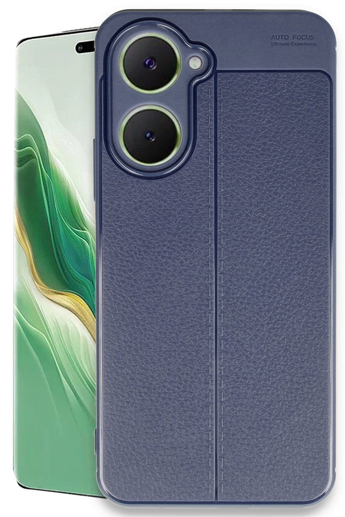 Newface Vivo Y18 Kılıf Pars Lens Yüzüklü Silikon - Gümüş