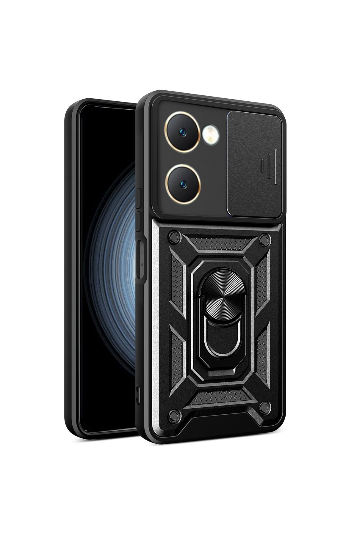 Newface Vivo Y18 Kılıf Aras Deri Kapak - Koyu Yeşil