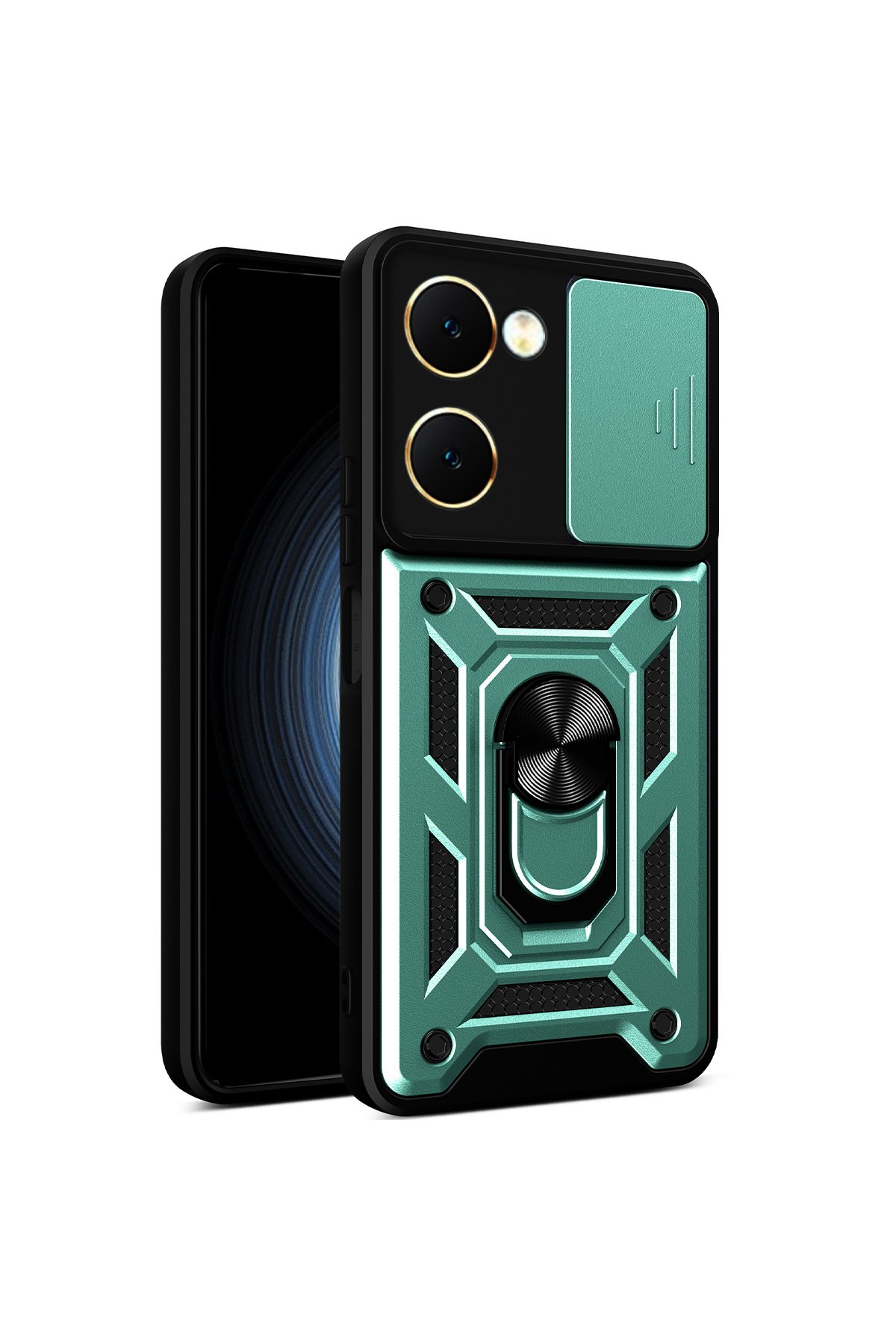 Newface Vivo Y18 Kılıf Aras Deri Kapak - Kırmızı