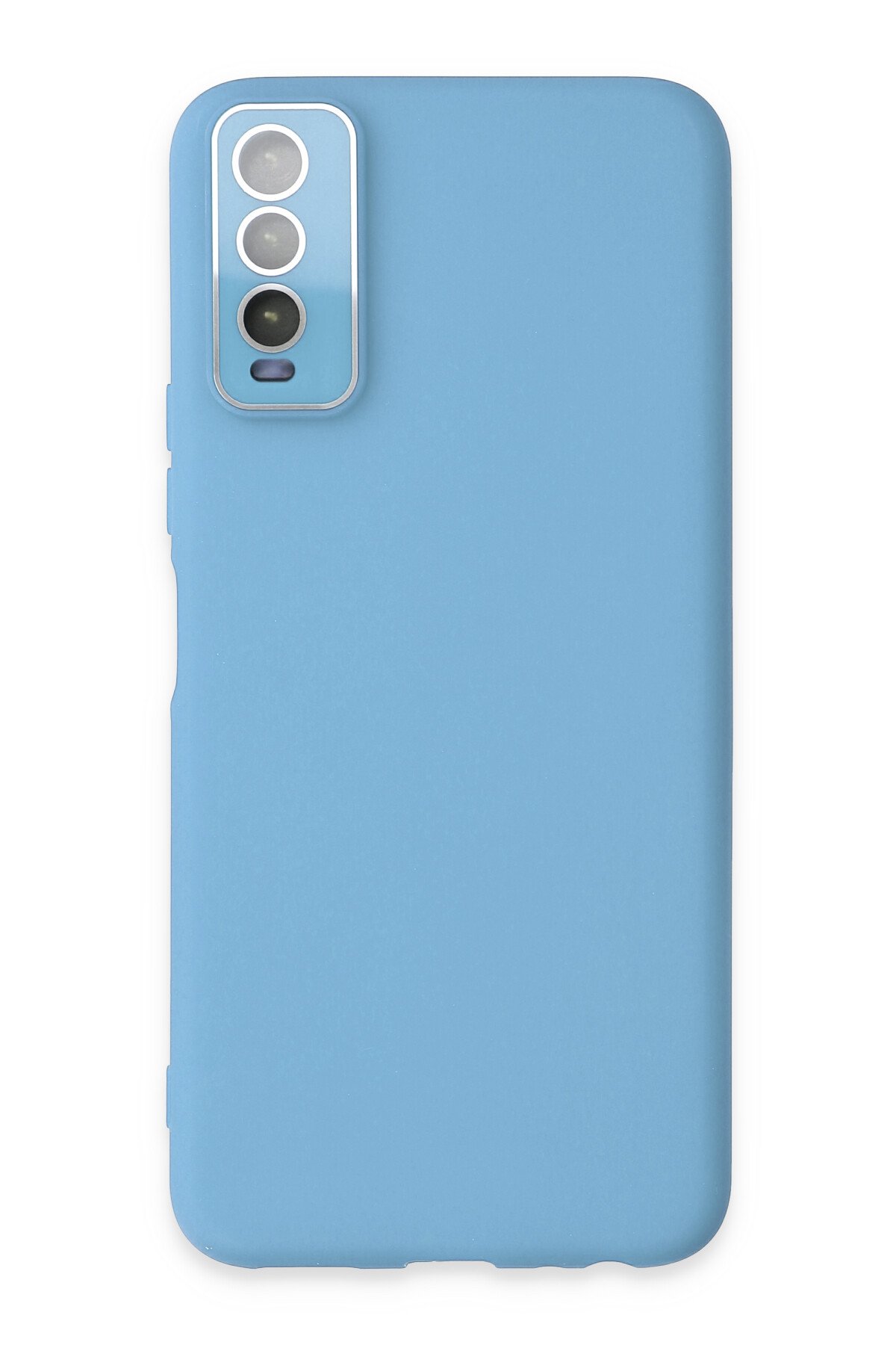 Newface Vivo Y20 Kılıf Palm Buzlu Kamera Sürgülü Silikon - Kırmızı