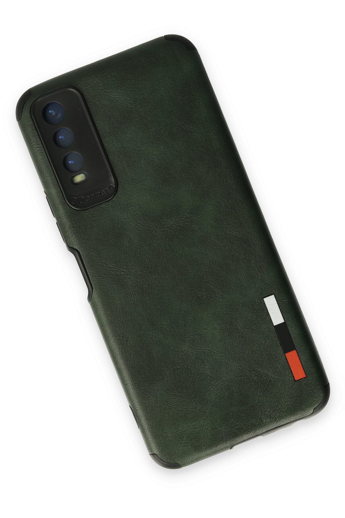 Newface Vivo Y20 Kılıf Auto Focus Karbon Kapak - Kahverengi