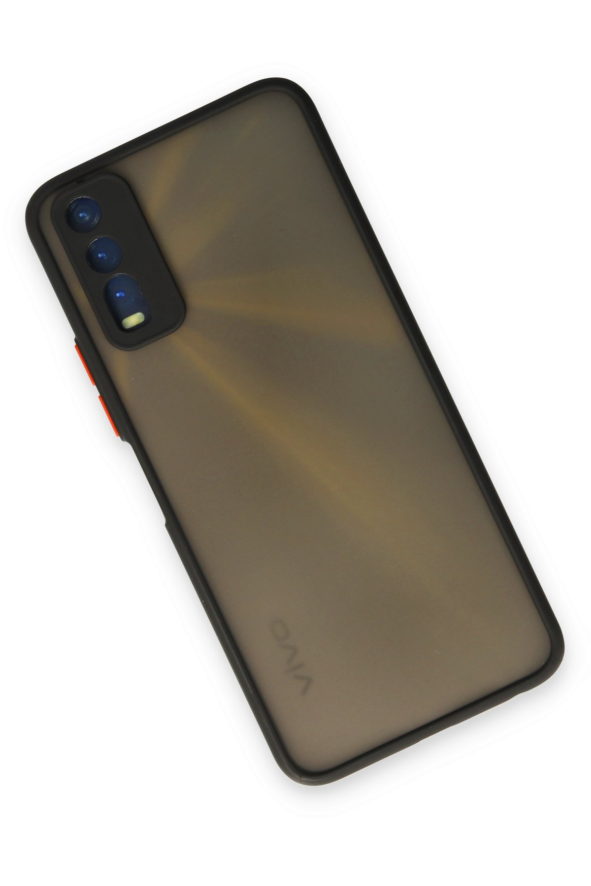 Newface Vivo Y20 Kılıf Nano içi Kadife Silikon - Sarı