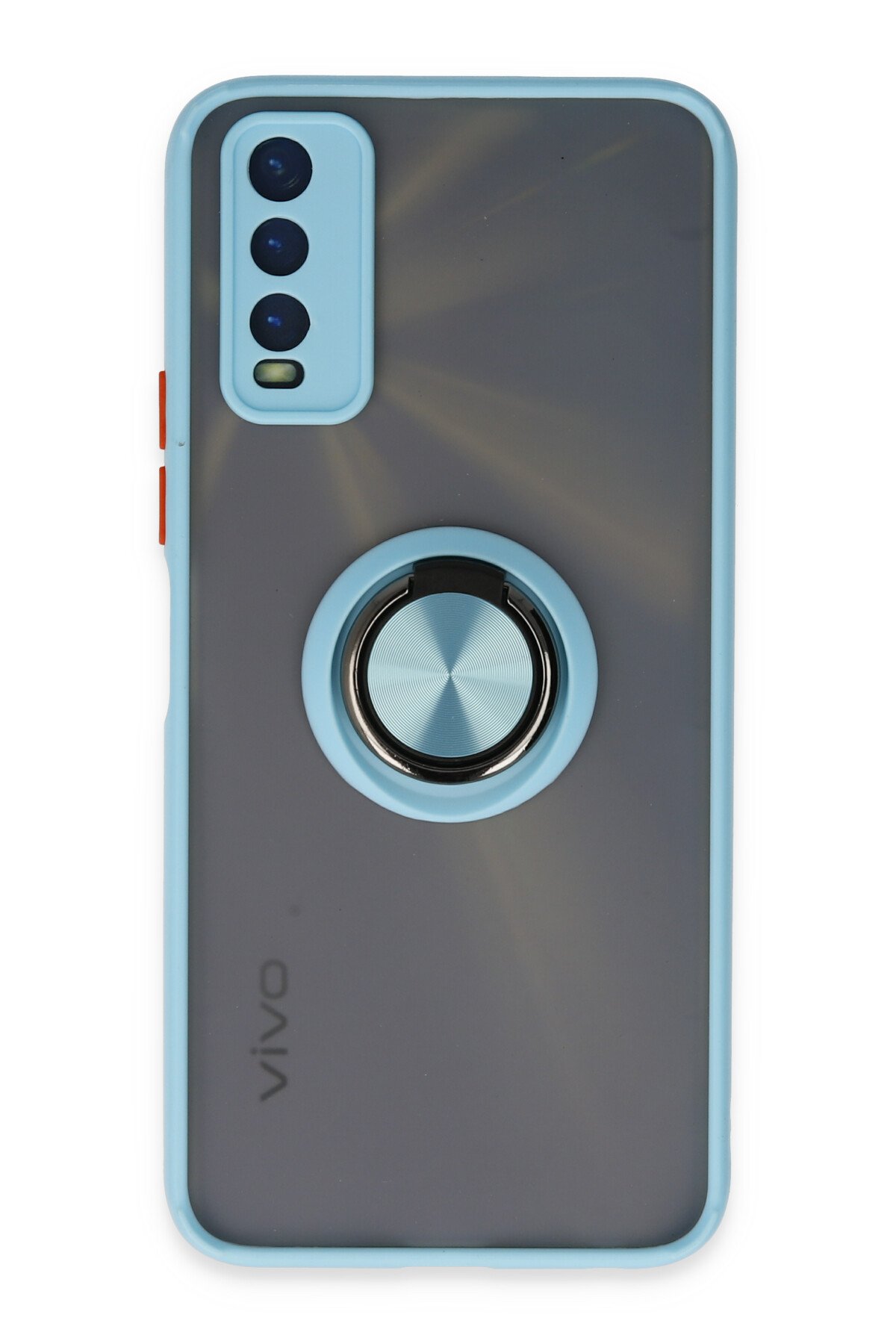 Newface Vivo Y20 Kılıf Nano içi Kadife Silikon - Gri