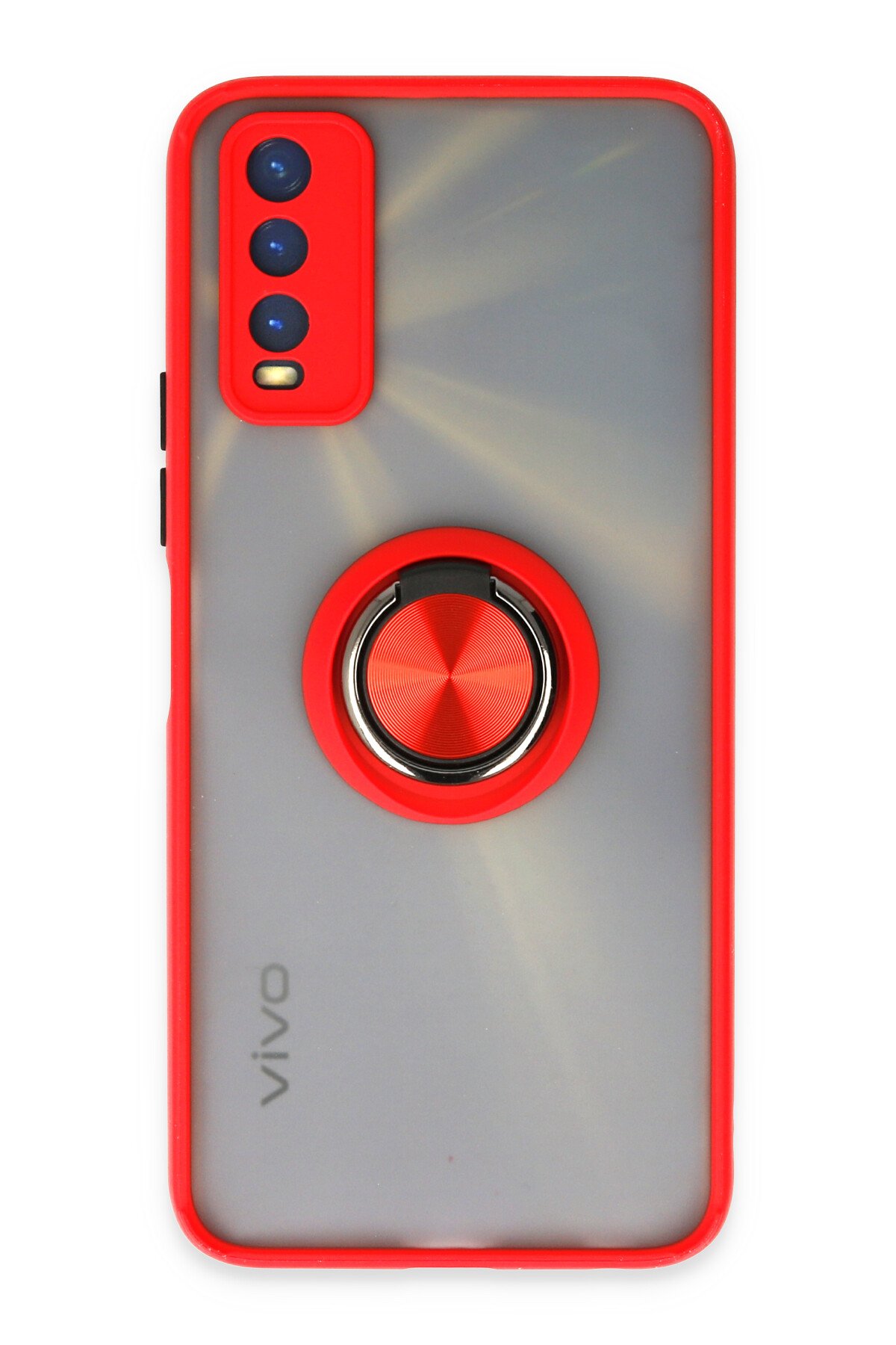 Newface Vivo Y20 Kılıf Platin Silikon - Mavi