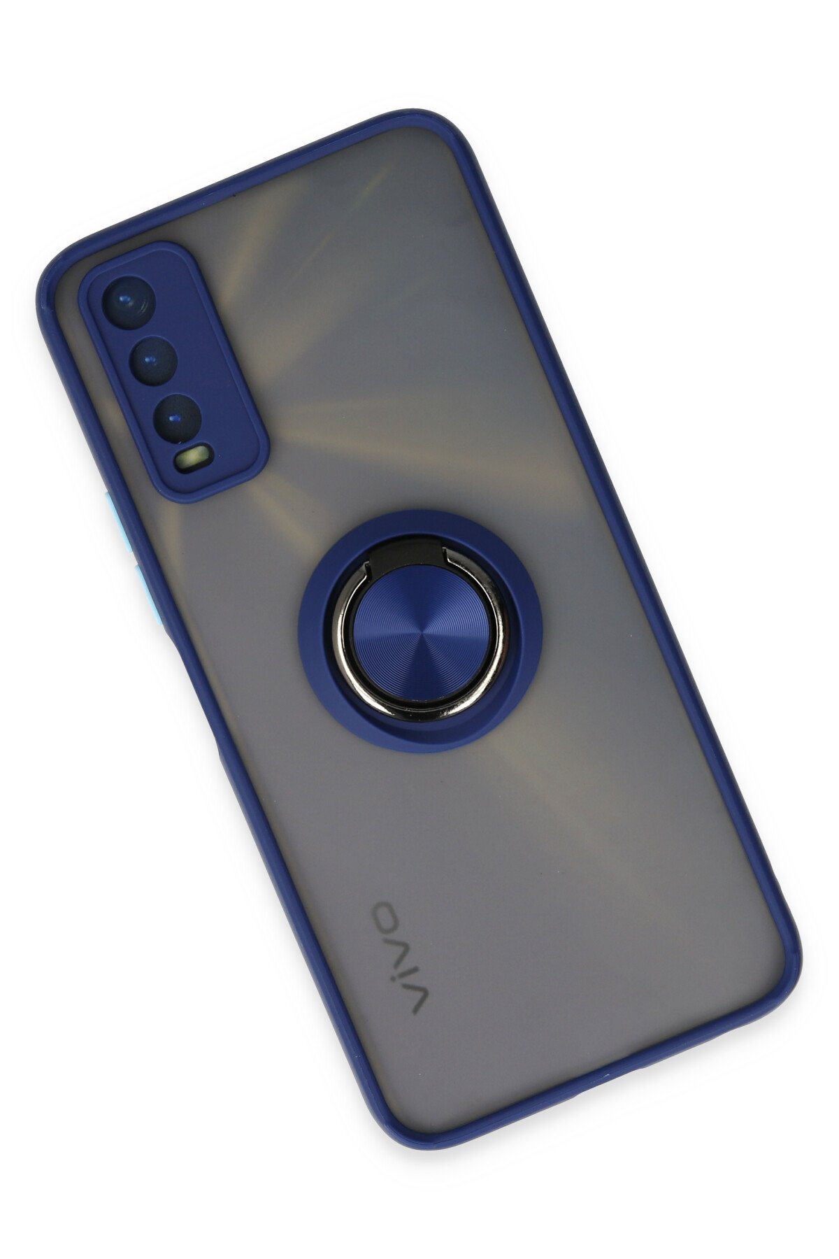 Newface Vivo Y20 Kılıf Platin Silikon - Mavi