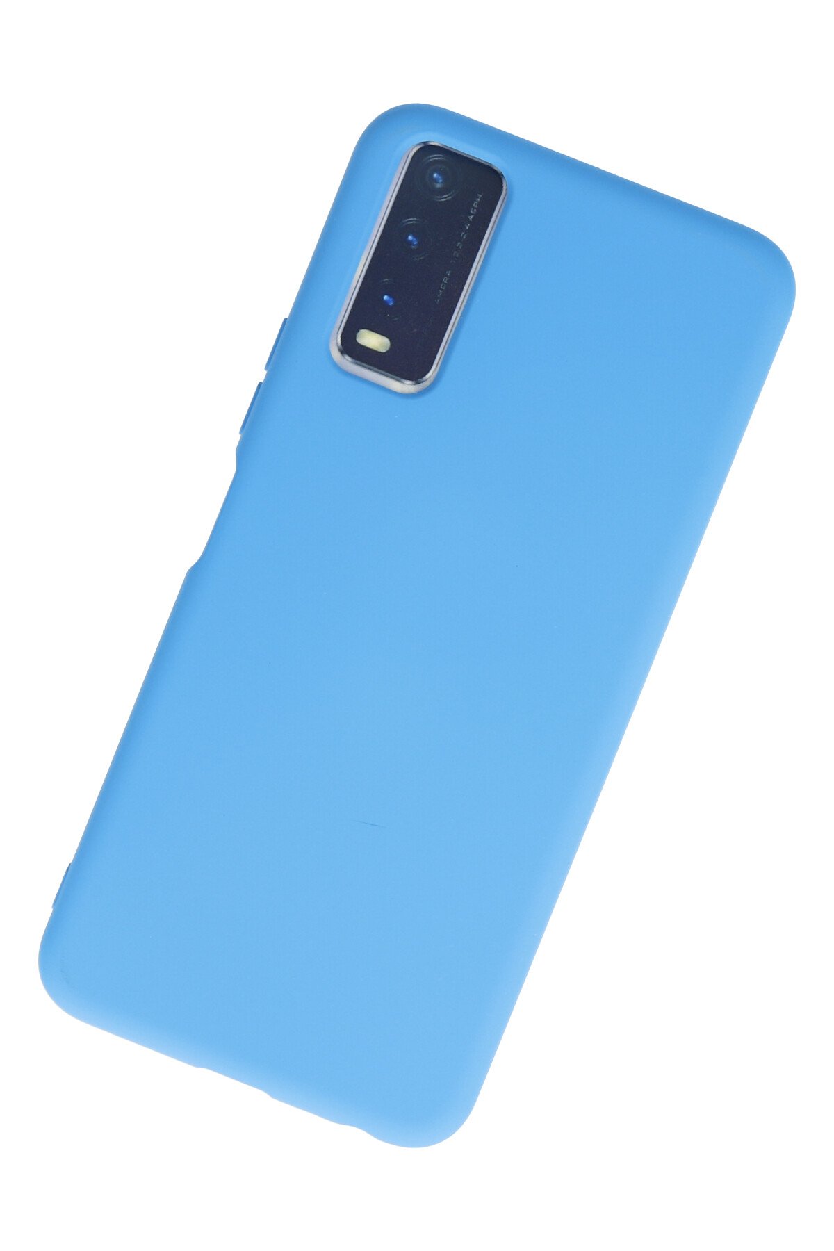 Newface Vivo Y20 Kılıf Palm Buzlu Kamera Sürgülü Silikon - Kırmızı