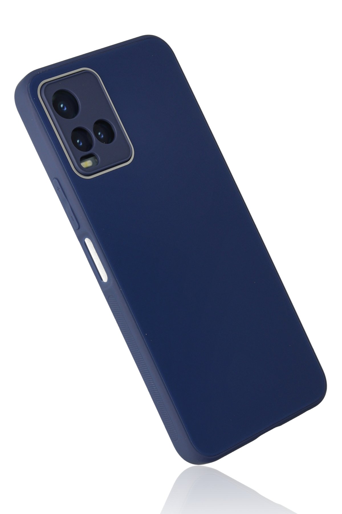 Newface Vivo Y21S Kılıf Nano içi Kadife Silikon - Mavi