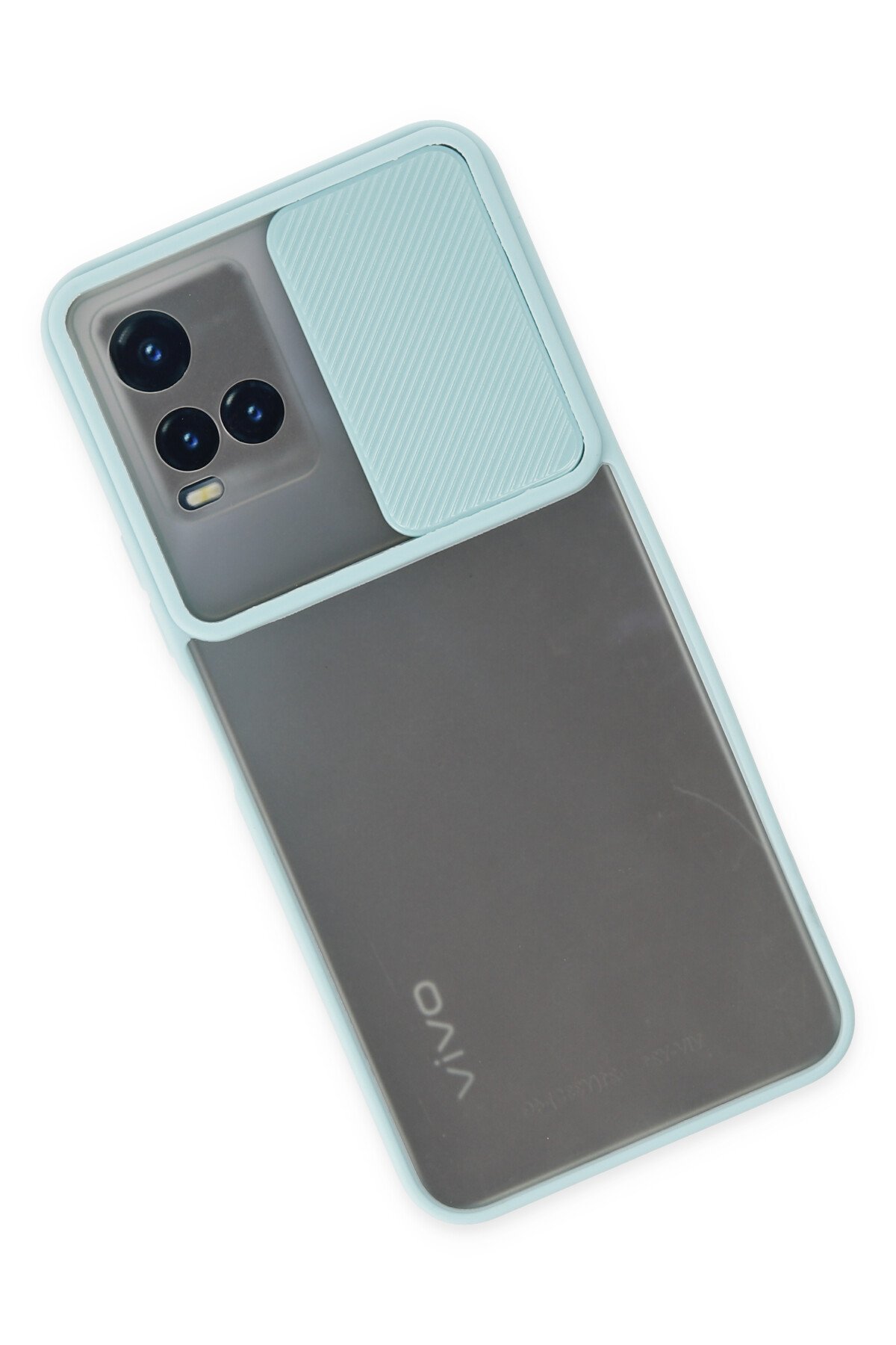 Newface Vivo Y21 Kılıf Nano içi Kadife Silikon - Gri