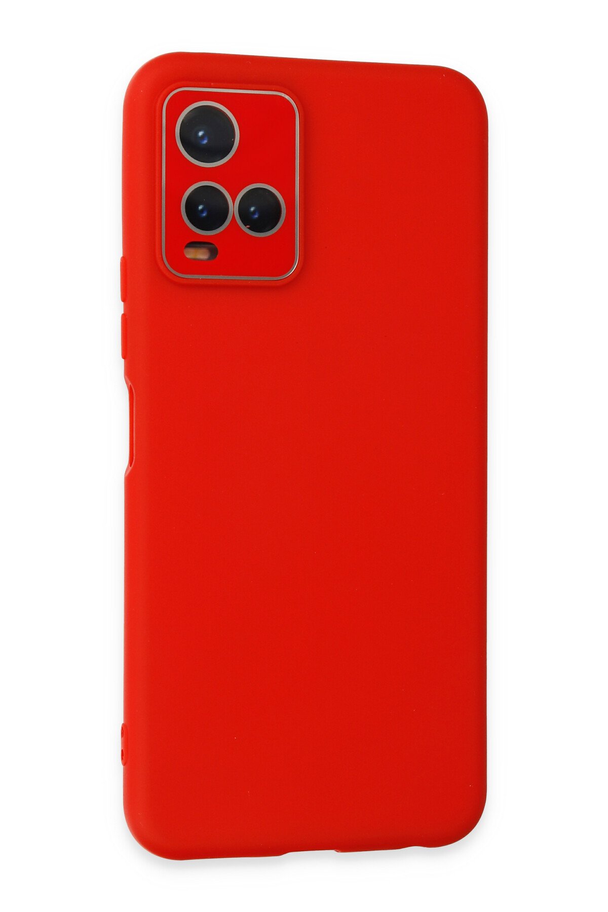 Newface Vivo Y21S Kılıf Auto Focus Kapak - Kırmızı
