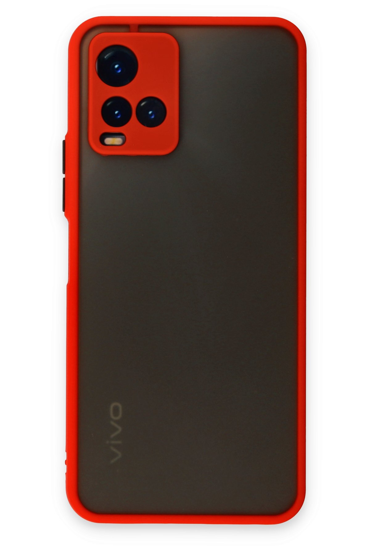 Newface Vivo Y21S Kılıf Nano içi Kadife Silikon - Lila