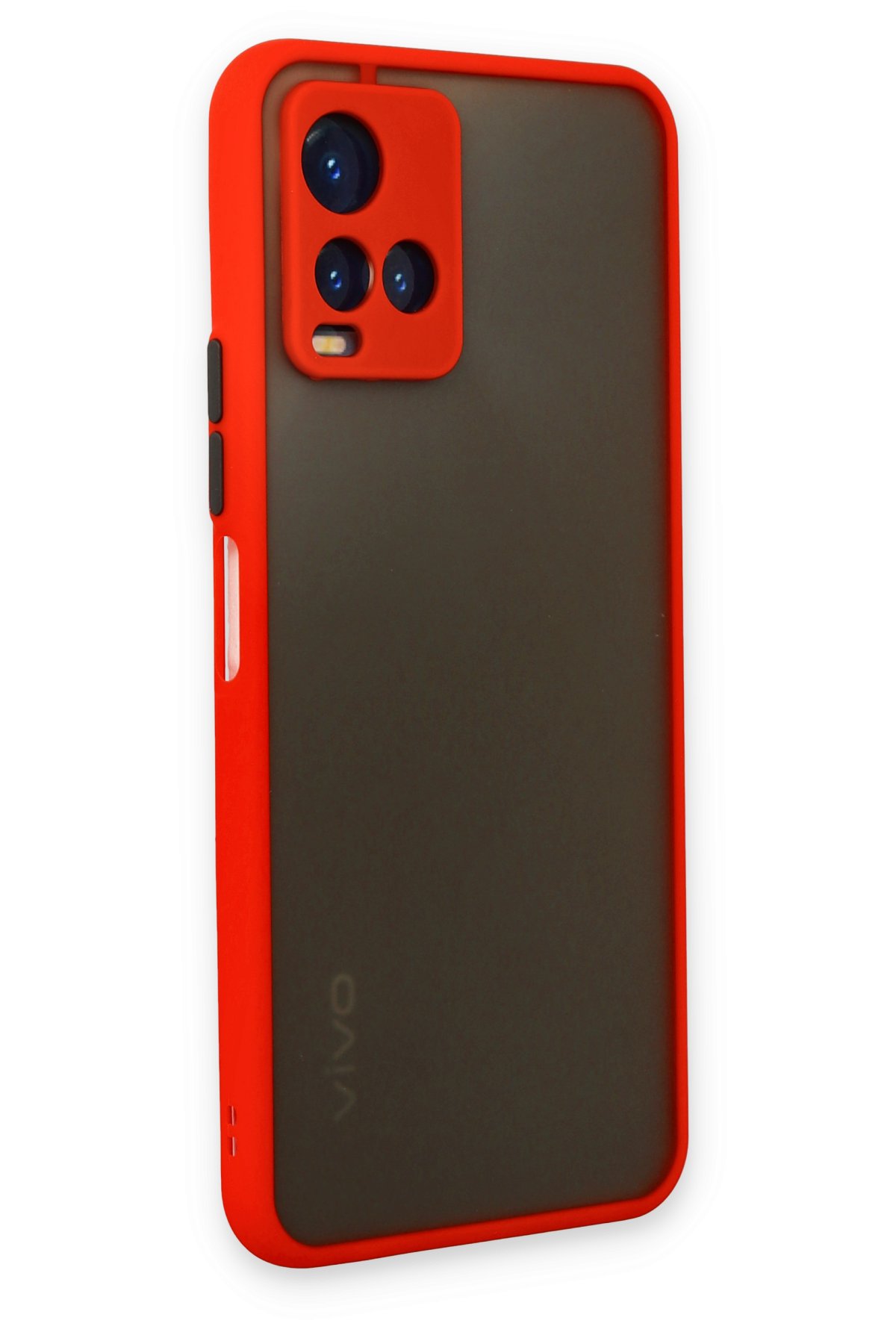 Newface Vivo Y21S Kılıf Nano içi Kadife Silikon - Lila
