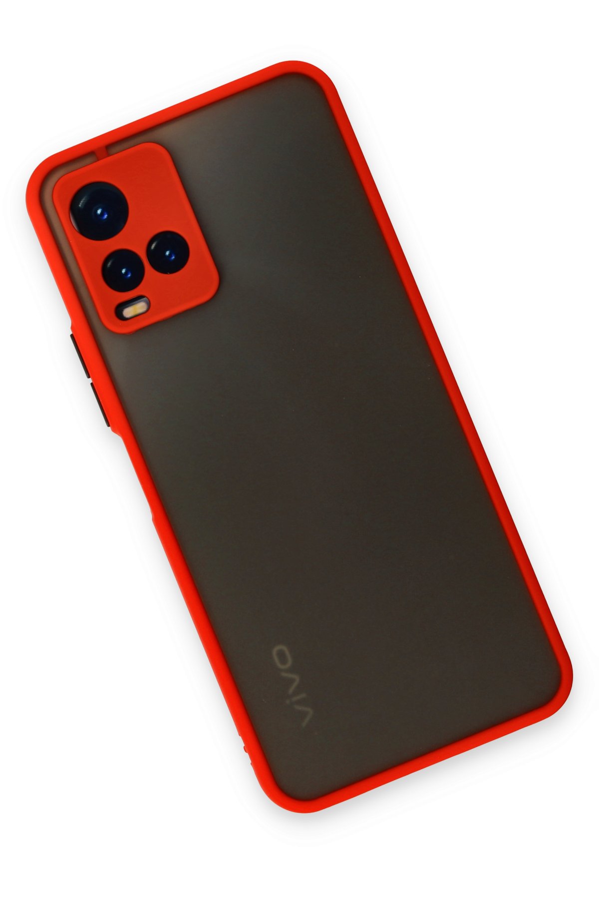 Newface Vivo Y21S Kılıf Nano içi Kadife Silikon - Lila