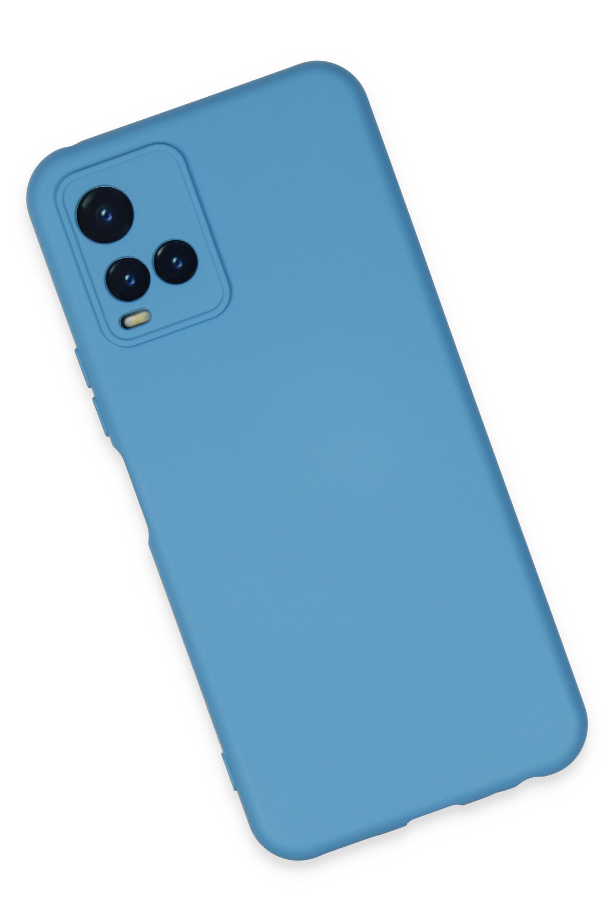 Newface Vivo Y21S Kılıf Nano içi Kadife Silikon - Gri