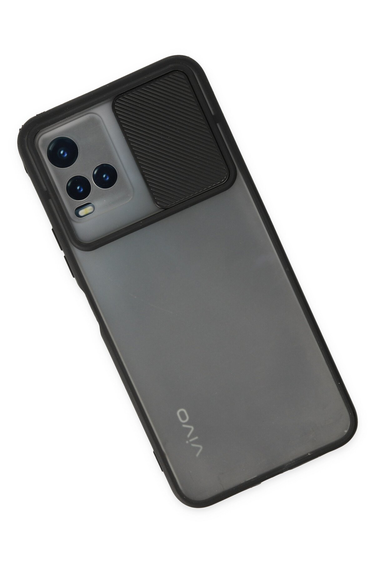 Newface Vivo Y21S Kılıf Auto Focus Karbon Kapak - Siyah