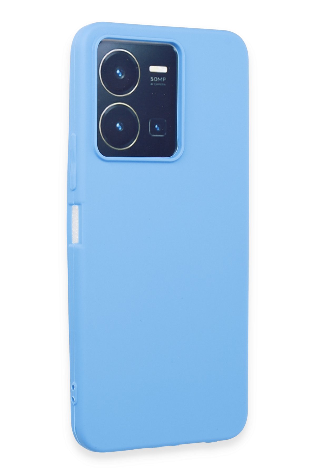 Newface Vivo Y22S Kılıf Nano içi Kadife Silikon - Mor