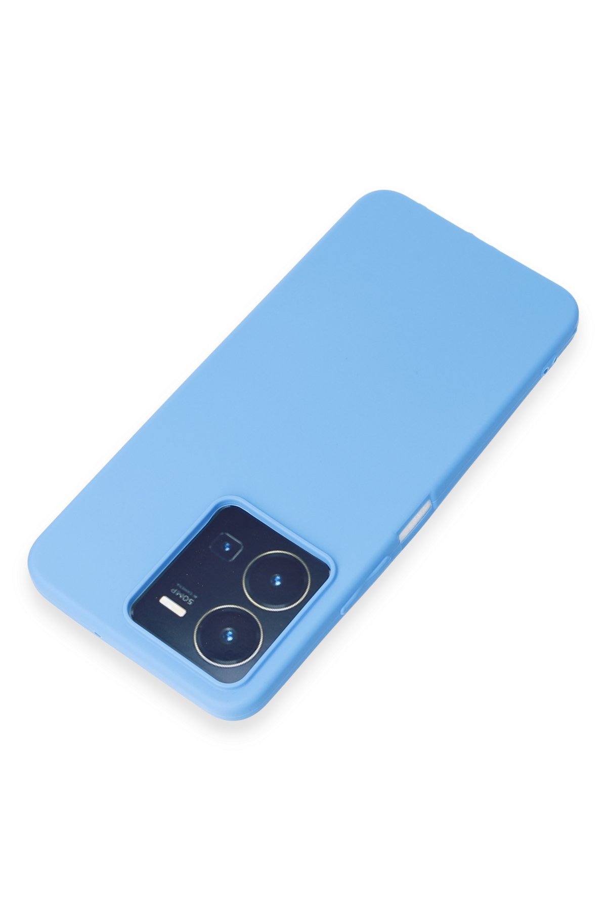 Newface Vivo Y22S Kılıf Nano içi Kadife Silikon - Mor