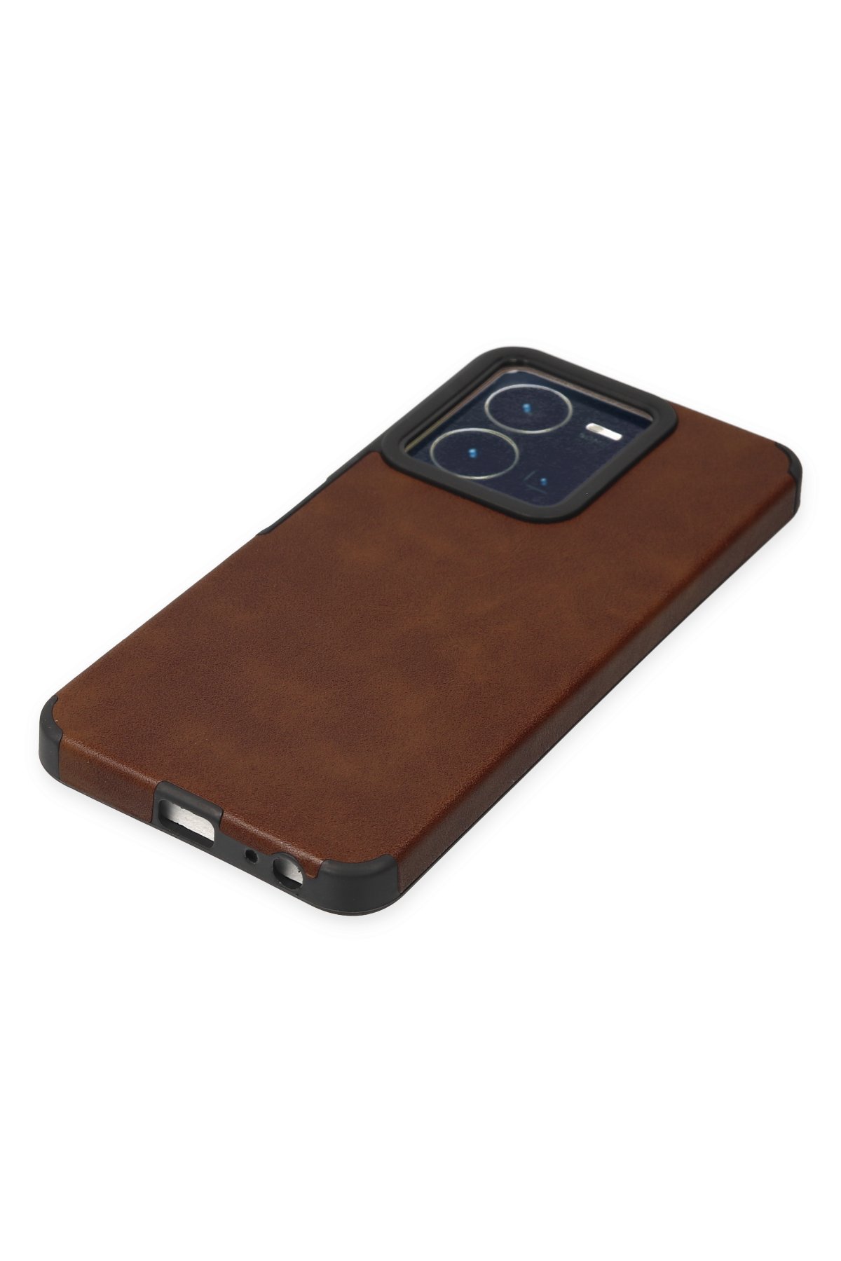 Newface Vivo Y22S Kılıf Nano içi Kadife Silikon - Gri