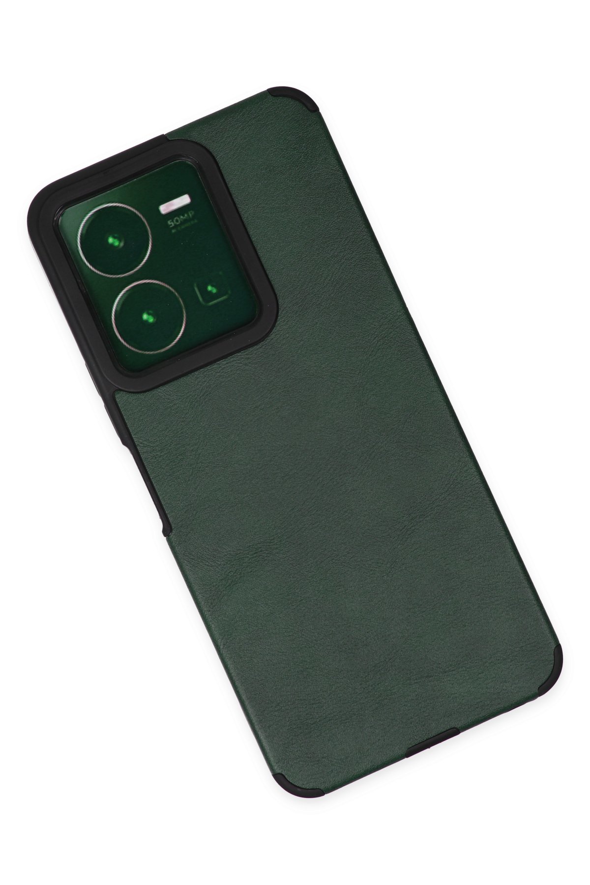 Newface Vivo Y22S Kılıf Zuma Kartvizitli Yüzüklü Silikon - Yeşil