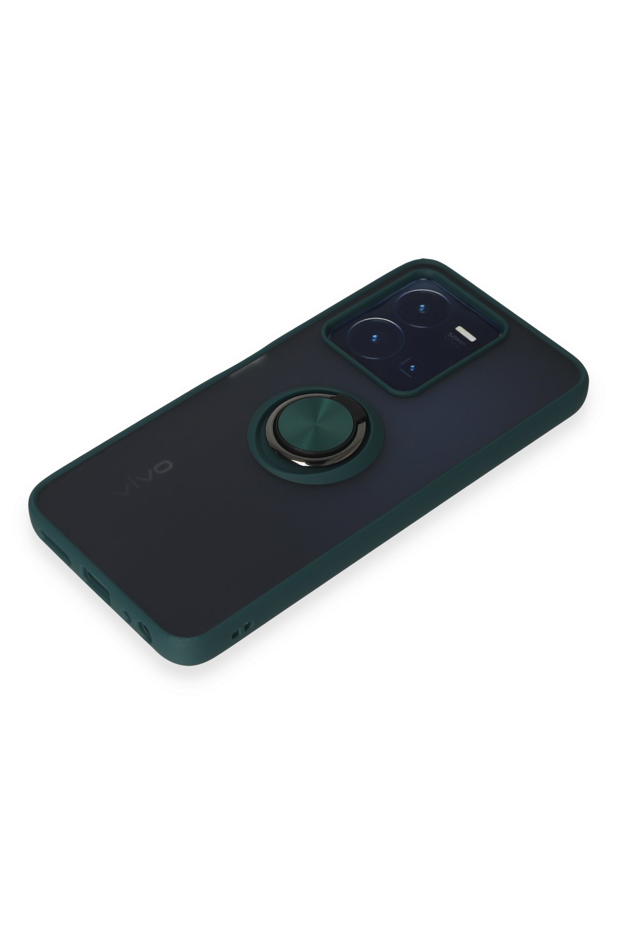 Newface Vivo Y22S Kılıf Loop Deri Silikon - Kahverengi