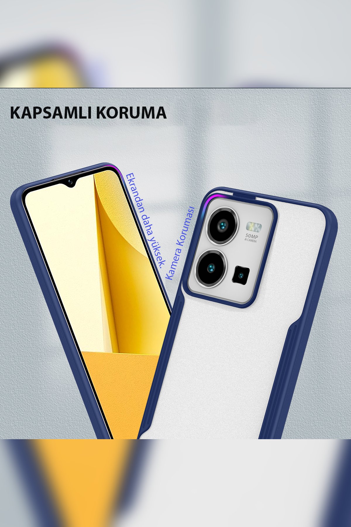 Newface Vivo Y22S Kılıf Zuma Kartvizitli Yüzüklü Silikon - Lila