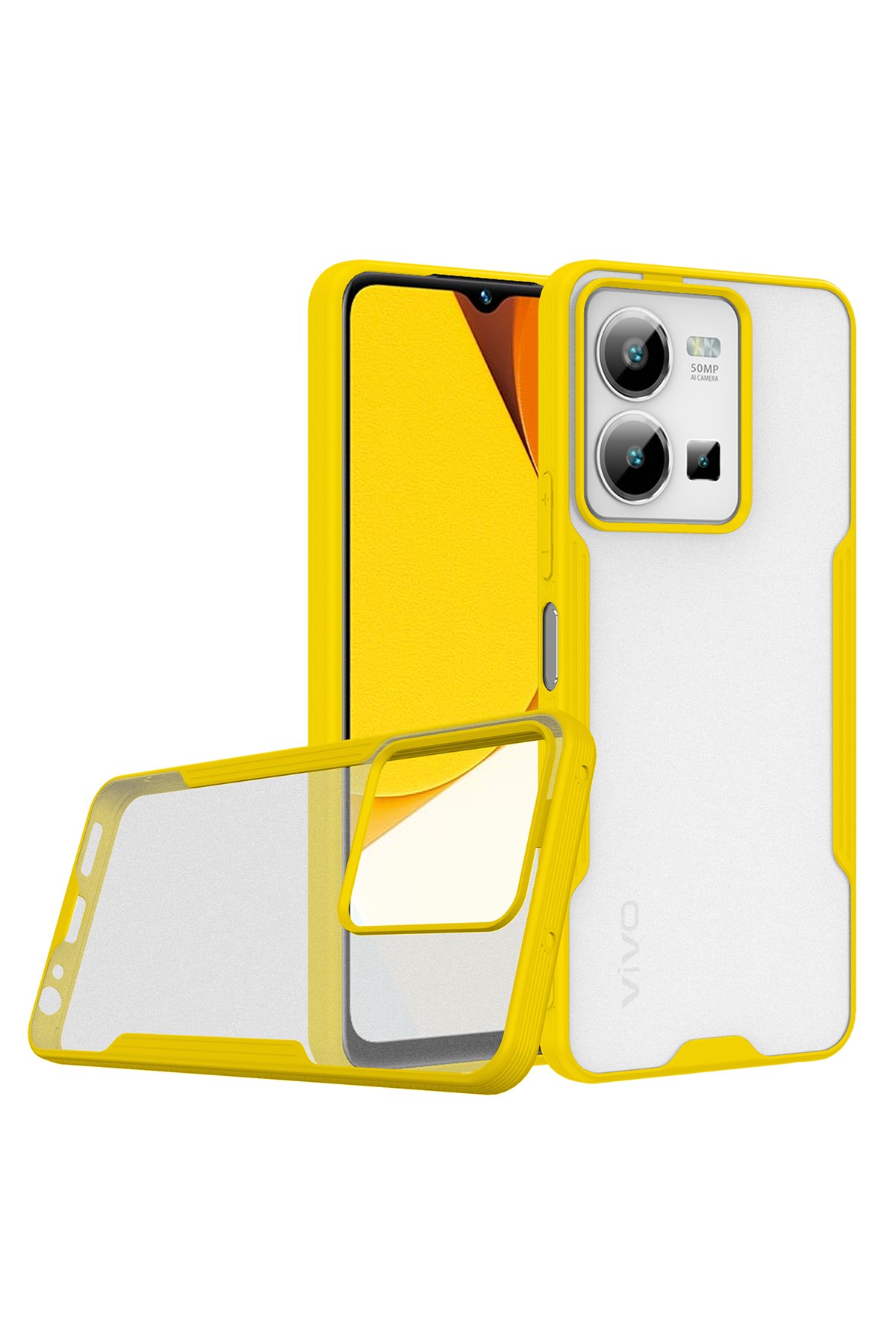 Newface Vivo Y22S Kılıf Platin Silikon - Yeşil