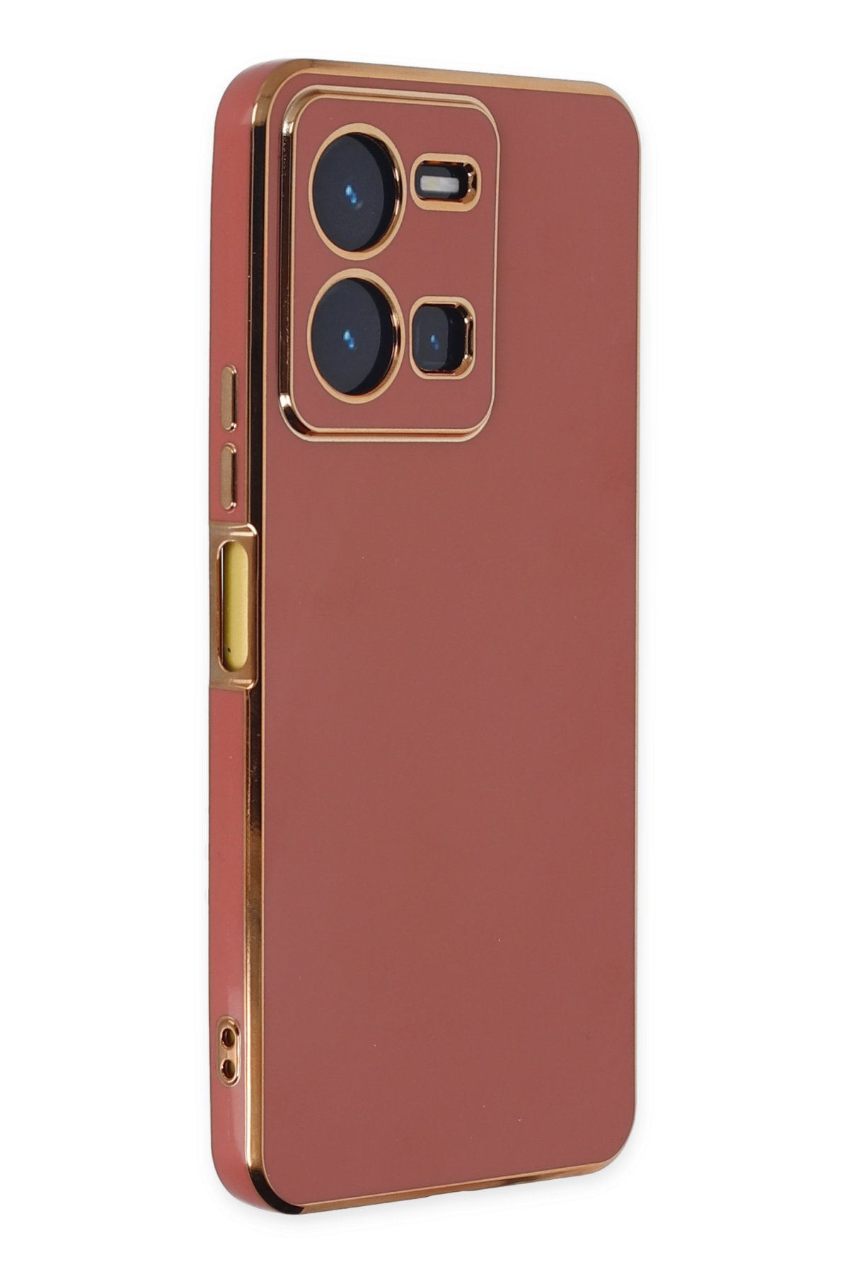 Newface Vivo Y22S Kılıf Nano içi Kadife Silikon - Pudra
