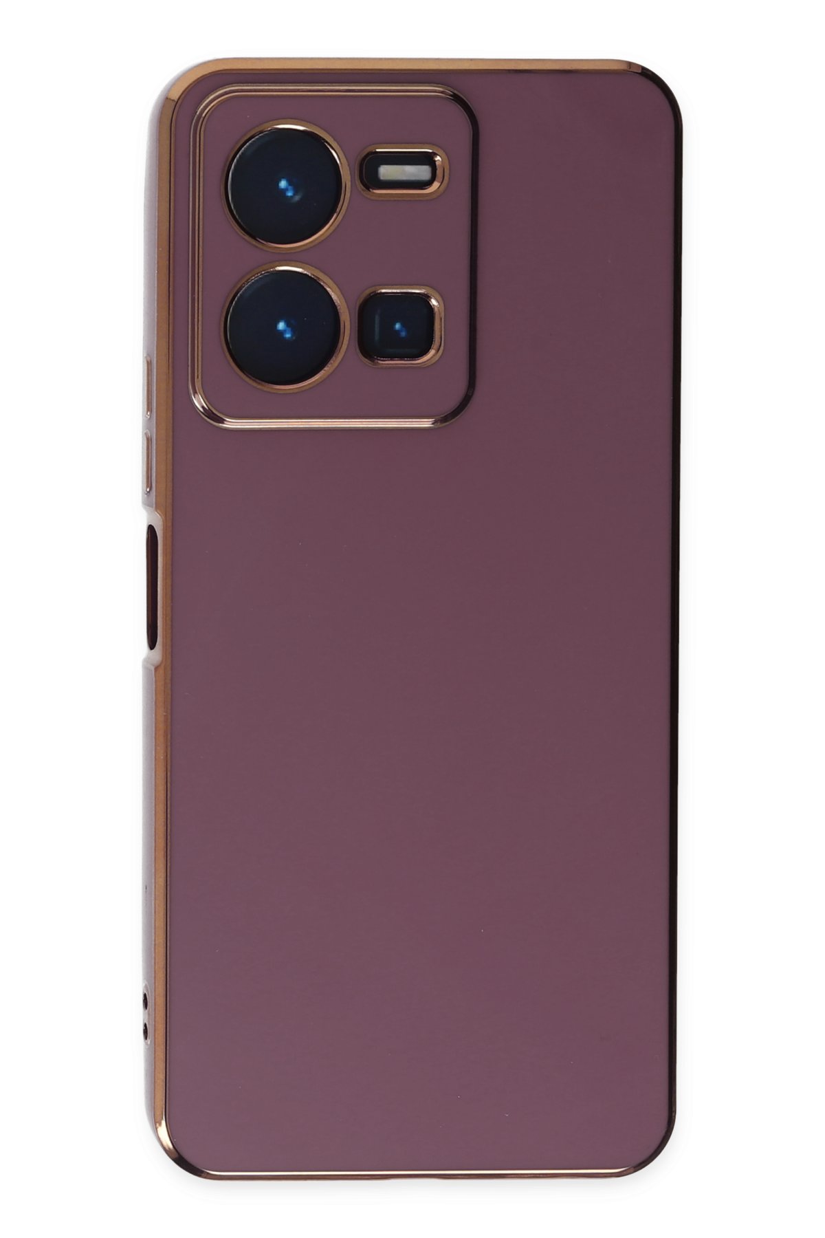 Newface Vivo Y22S Kılıf Nano içi Kadife Silikon - Kırmızı