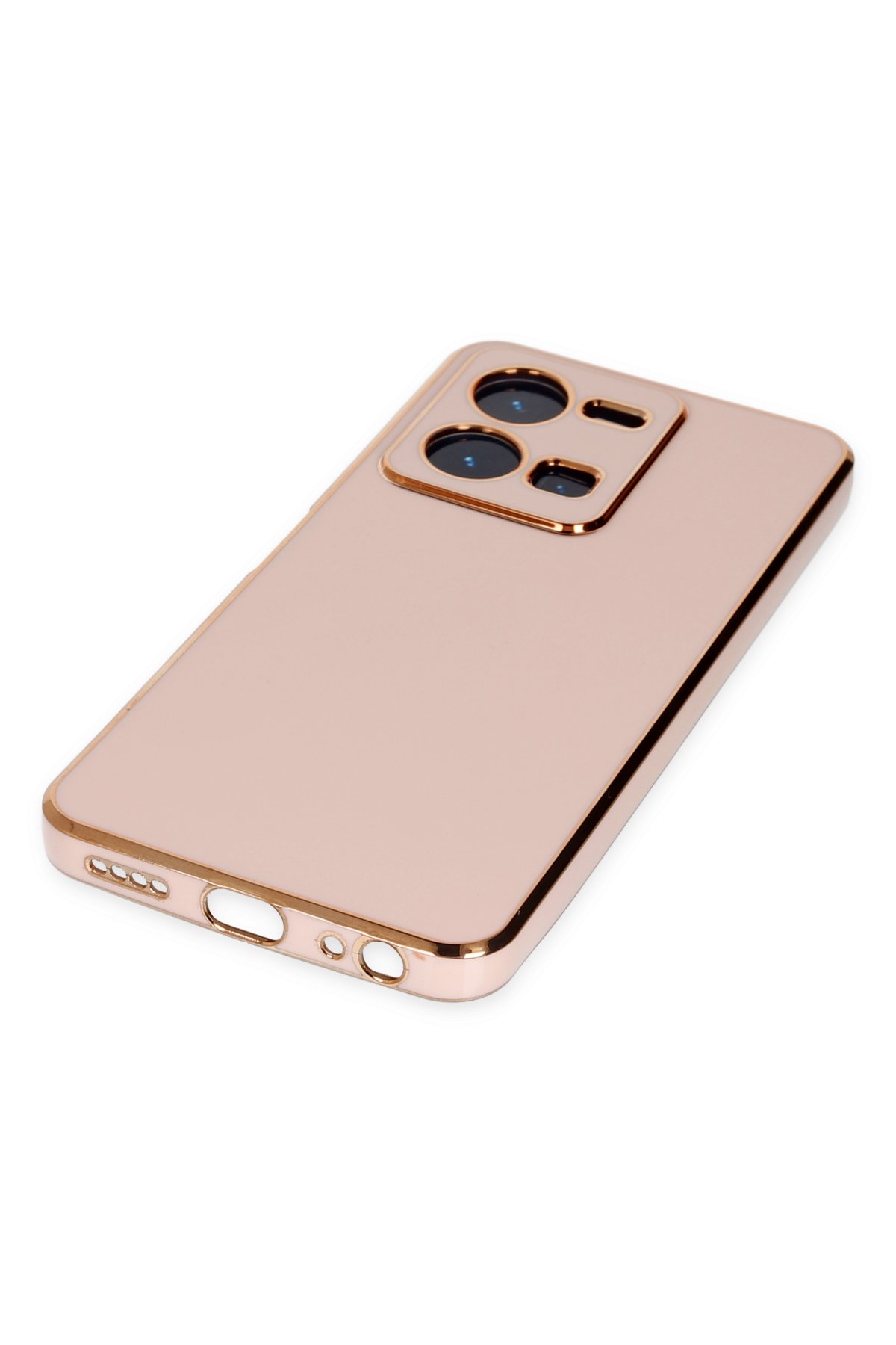 Newface Vivo Y22S Kılıf Platin Silikon - Kırmızı