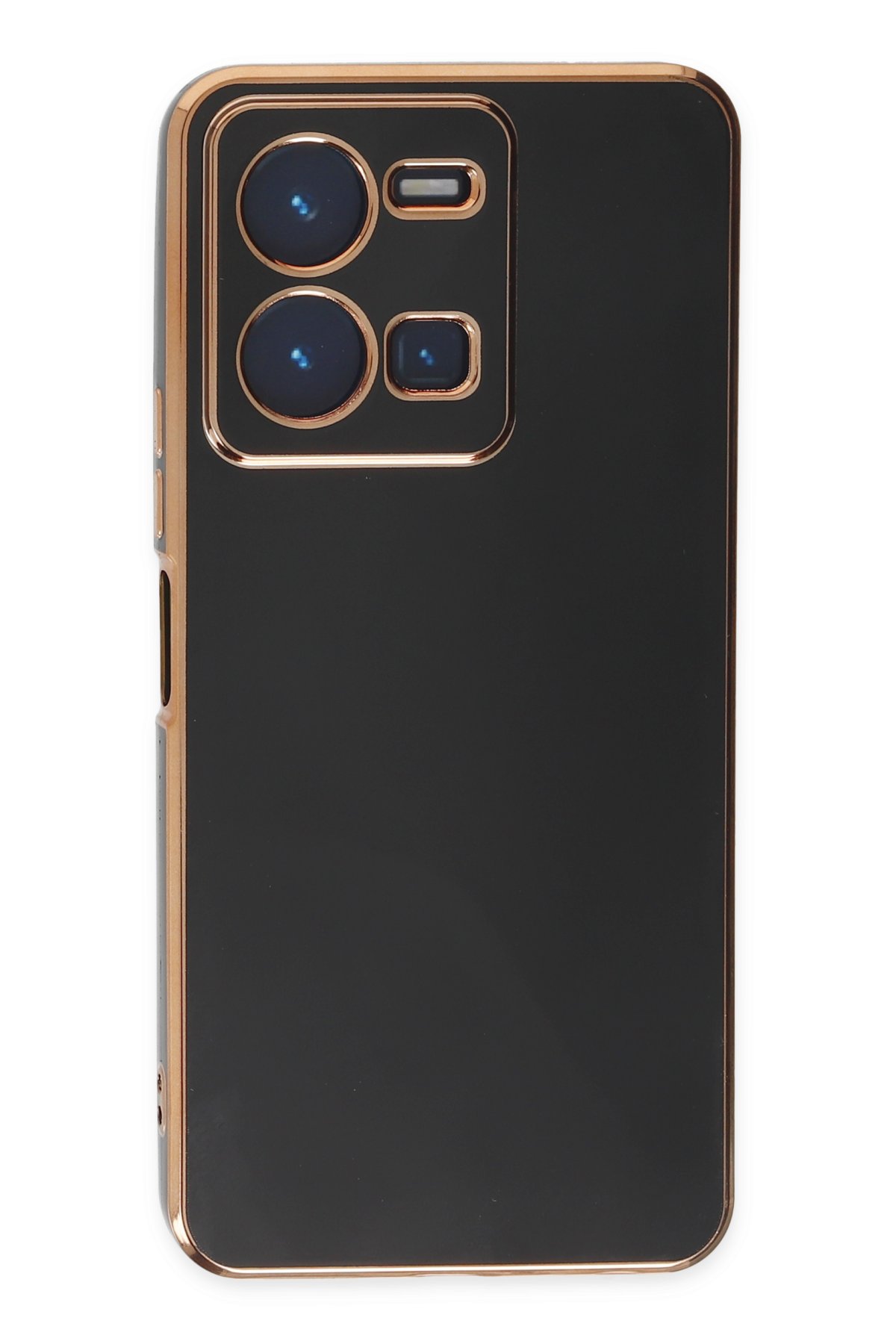 Newface Vivo Y22S Kılıf Loop Deri Silikon - Siyah