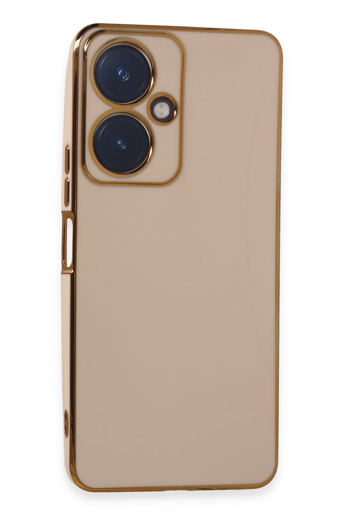 Newface Vivo Y27 Kılıf Pars Lens Yüzüklü Silikon - Gümüş
