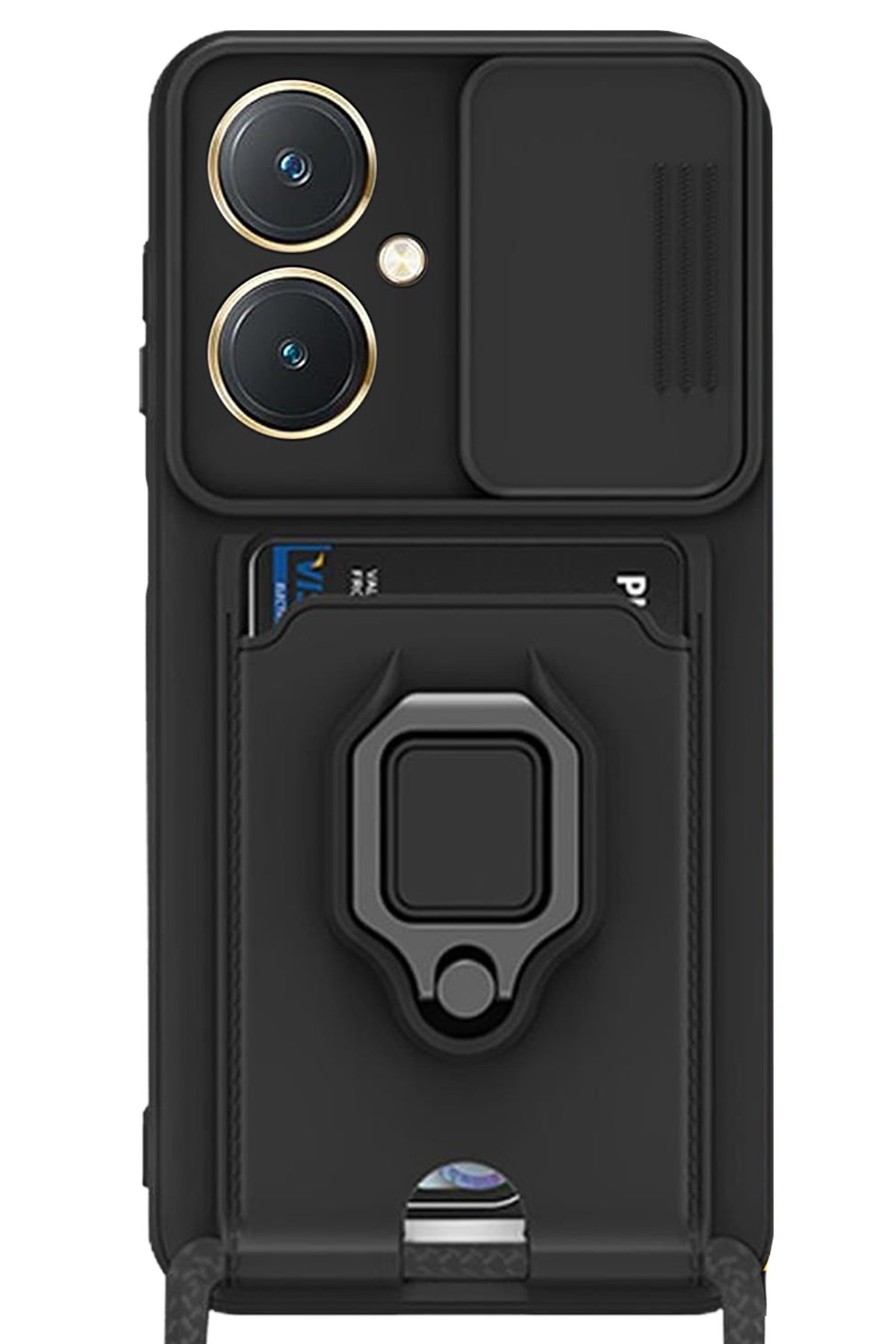 Newface Vivo Y27 Kılıf Nano içi Kadife Silikon - Lila