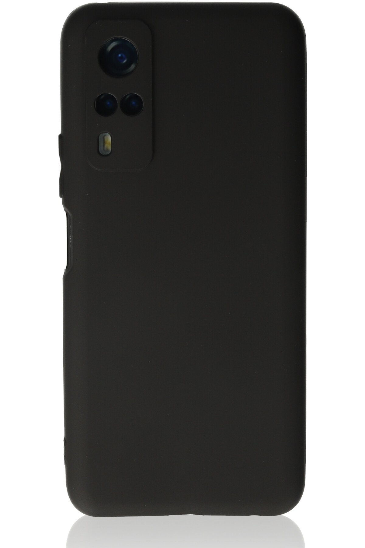 Newface Vivo Y31 2021 Kılıf Palm Buzlu Kamera Sürgülü Silikon - Lacivert