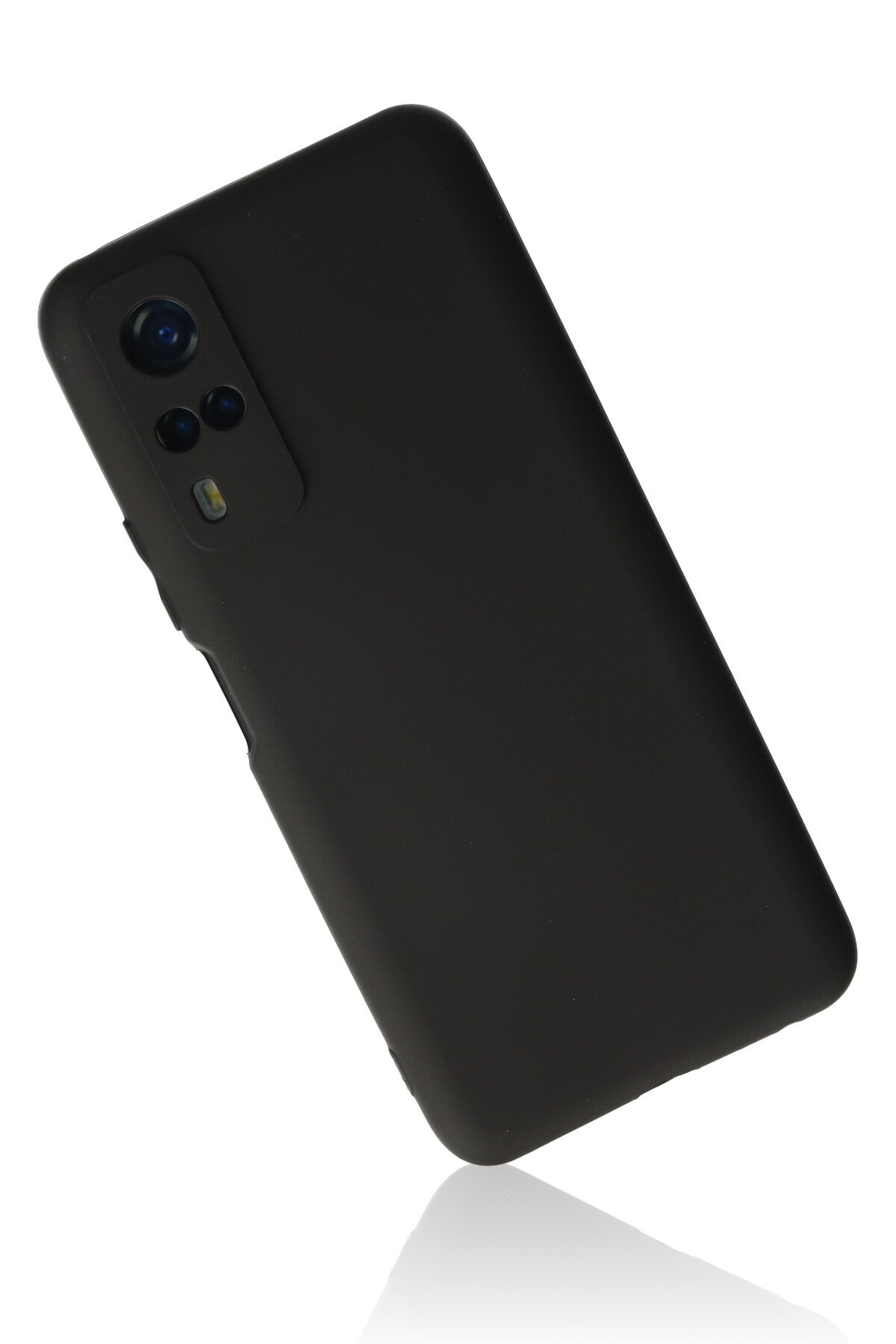 Newface Vivo Y31 2021 Kılıf Palm Buzlu Kamera Sürgülü Silikon - Lacivert