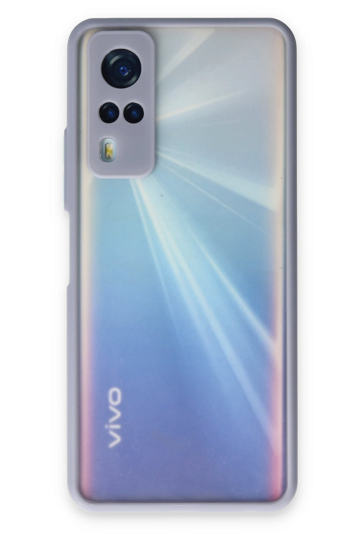 Newface Vivo Y31 2021 Kılıf Glass Kapak - Pembe