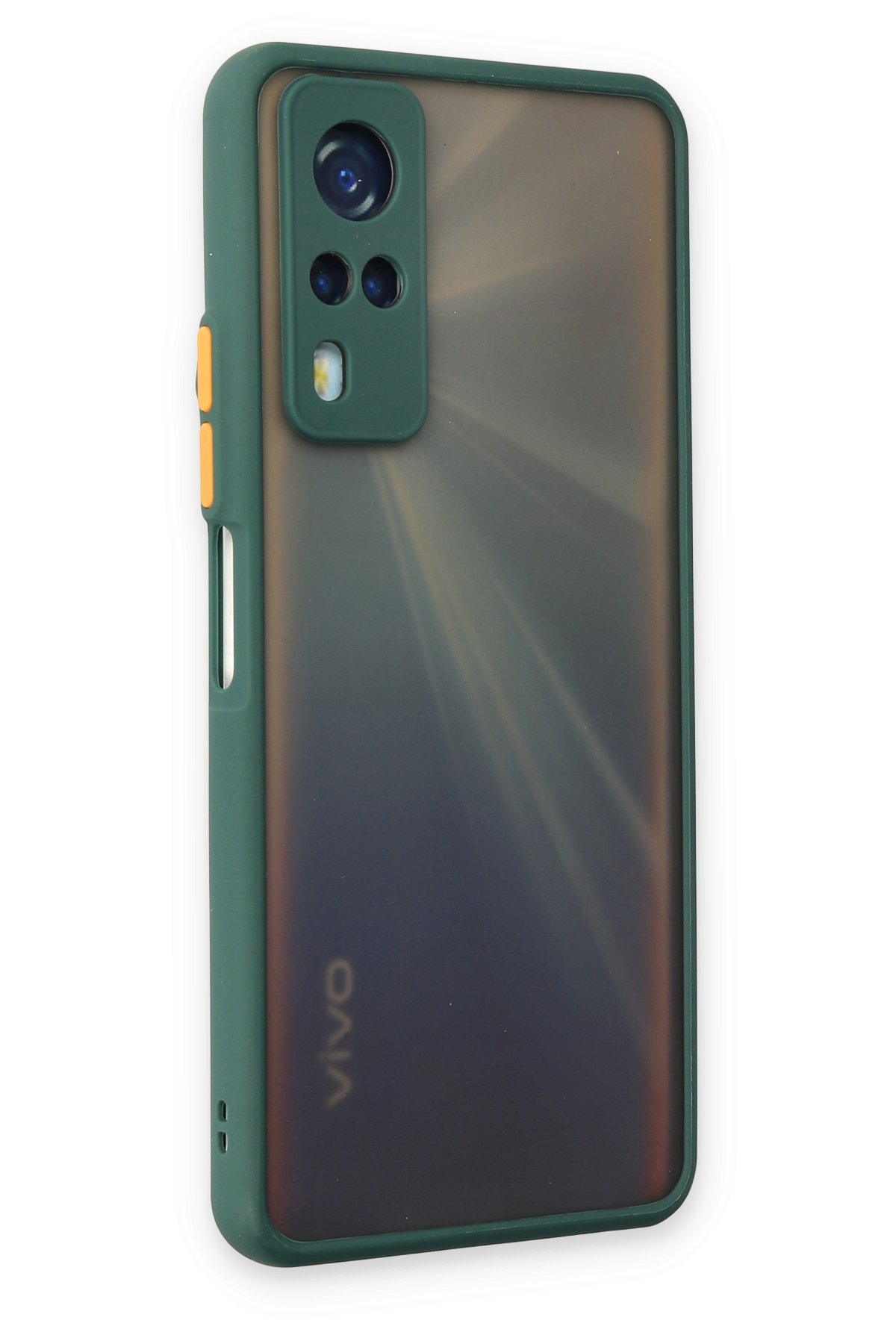 Newface Vivo Y31 2021 Kılıf Nano içi Kadife Silikon - Gri