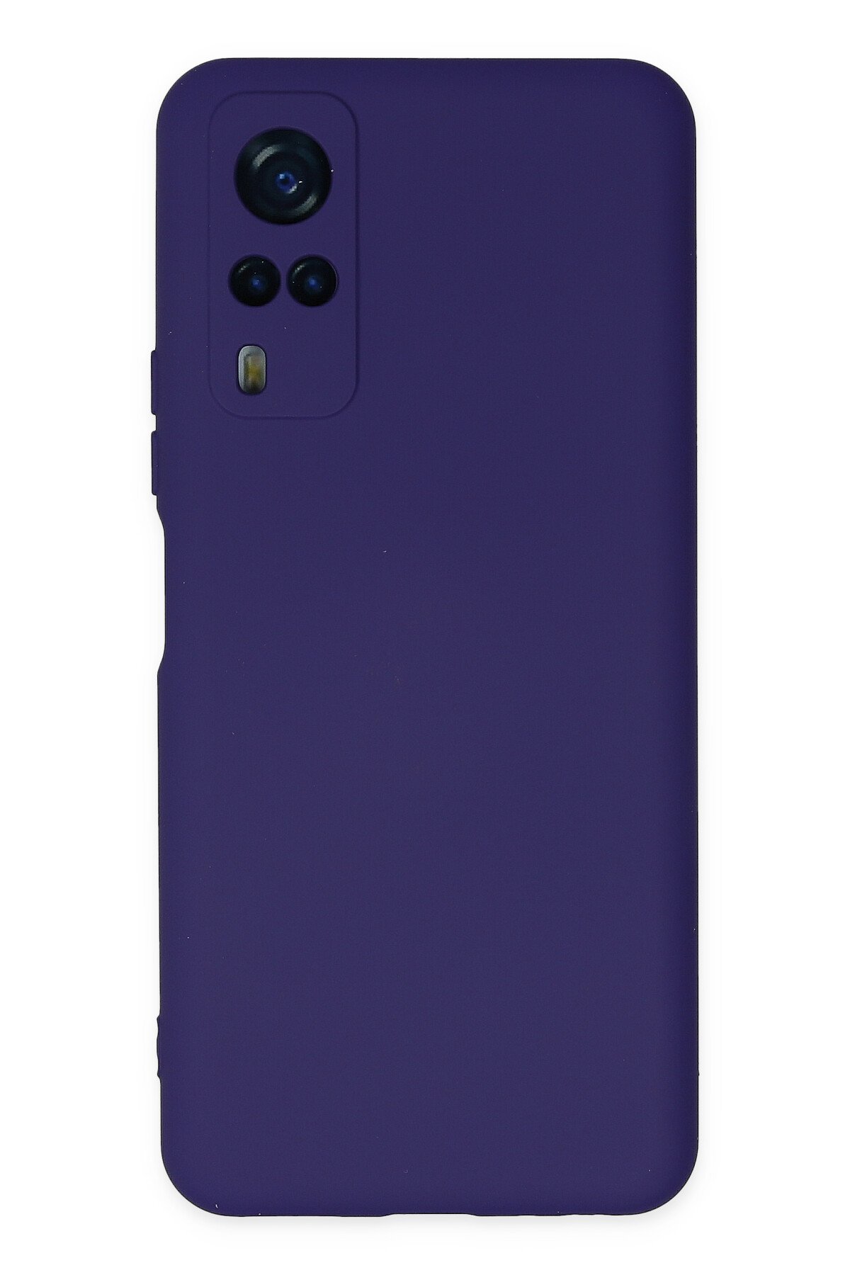 Newface Vivo Y31 2021 Kılıf Glass Kapak - Lacivert