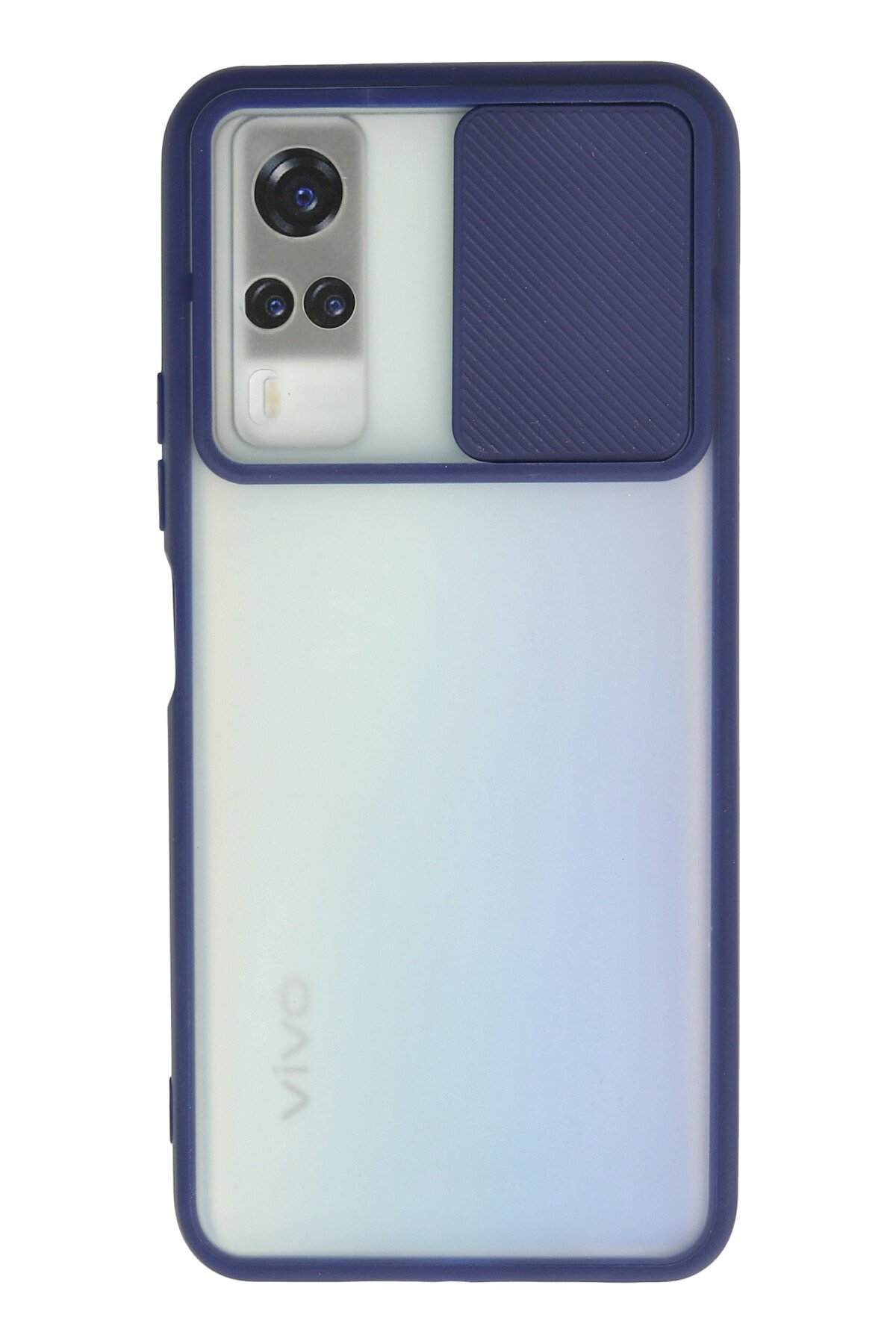 Newface Vivo Y51A Kılıf Palm Buzlu Kamera Sürgülü Silikon - Yeşil