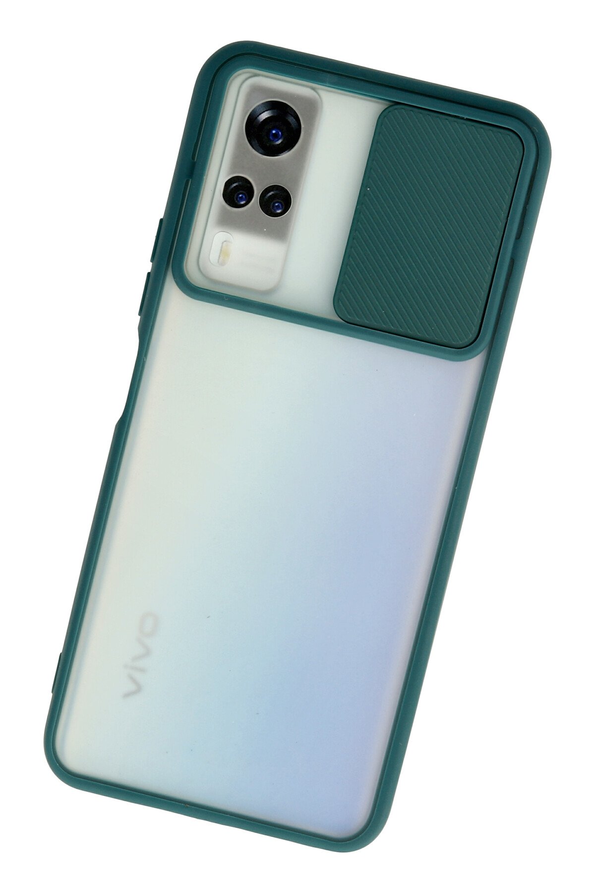 Newface Vivo Y53S Kılıf Platin Silikon - Yeşil