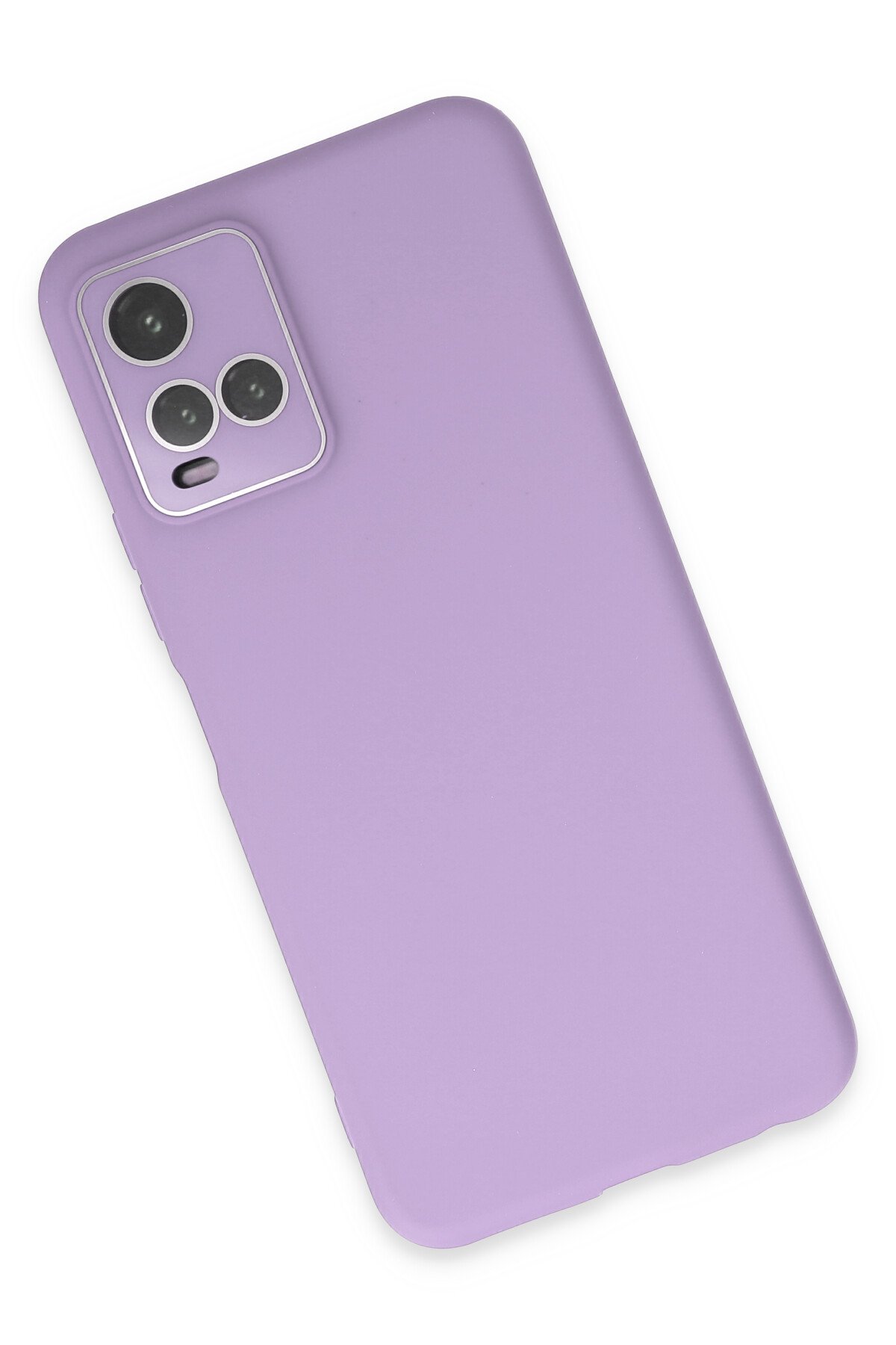 Newface Vivo Y33S Kılıf Nano içi Kadife Silikon - Lila