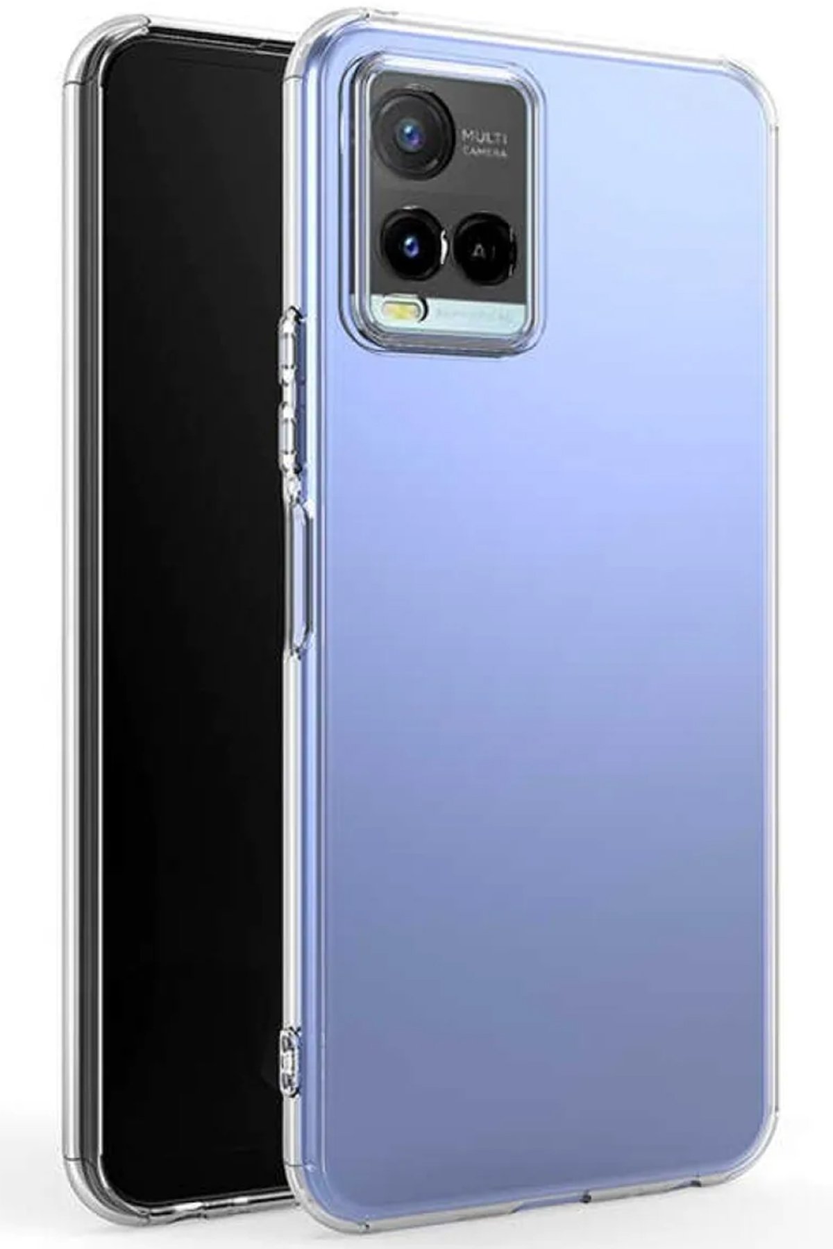 Newface Vivo Y33S Kılıf Platin Silikon - Kırmızı