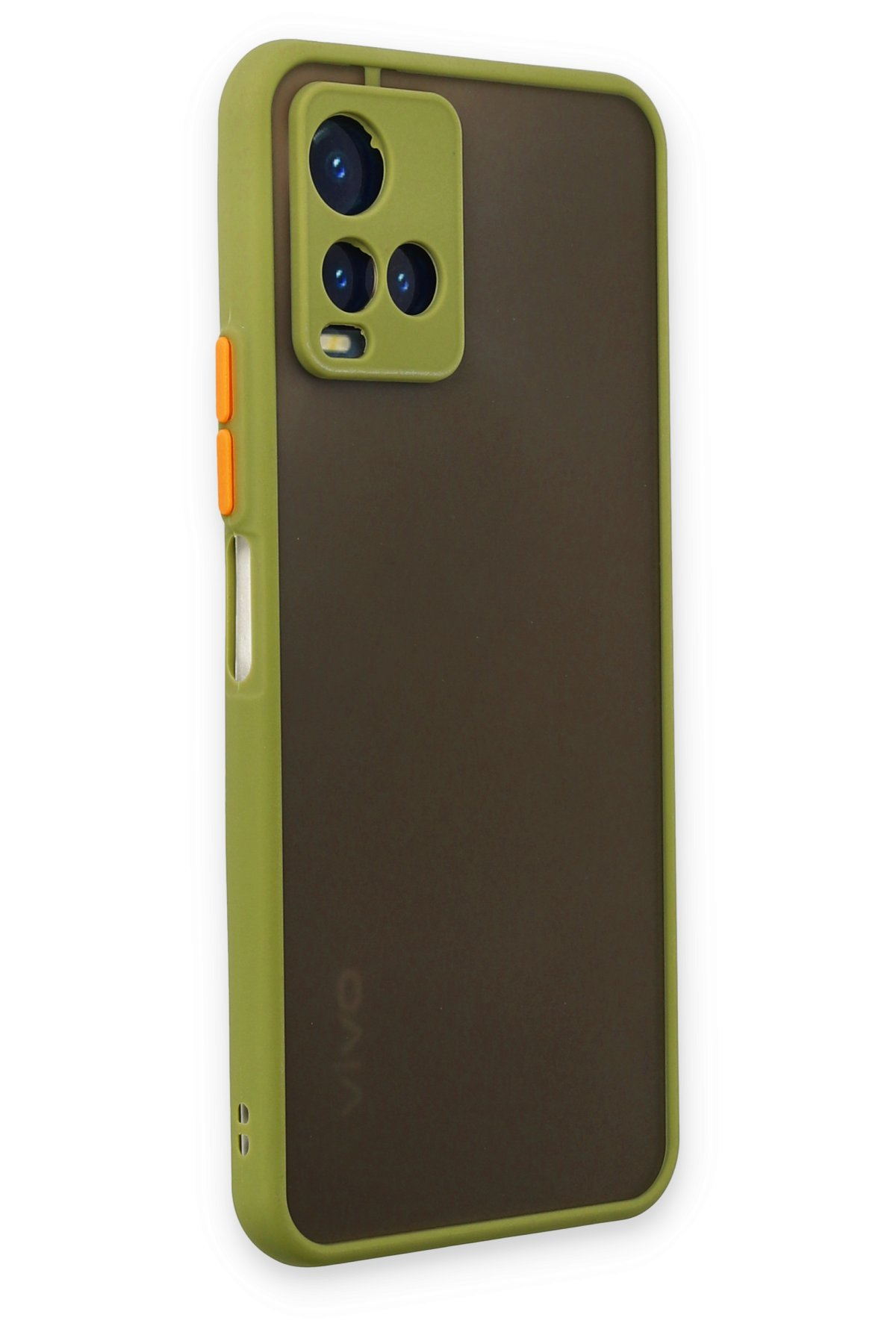 Newface Vivo Y33S Kılıf Nano içi Kadife Silikon - Mavi